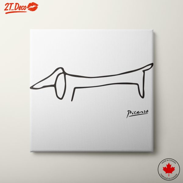 Minimalist Abstract Dog Illustration
