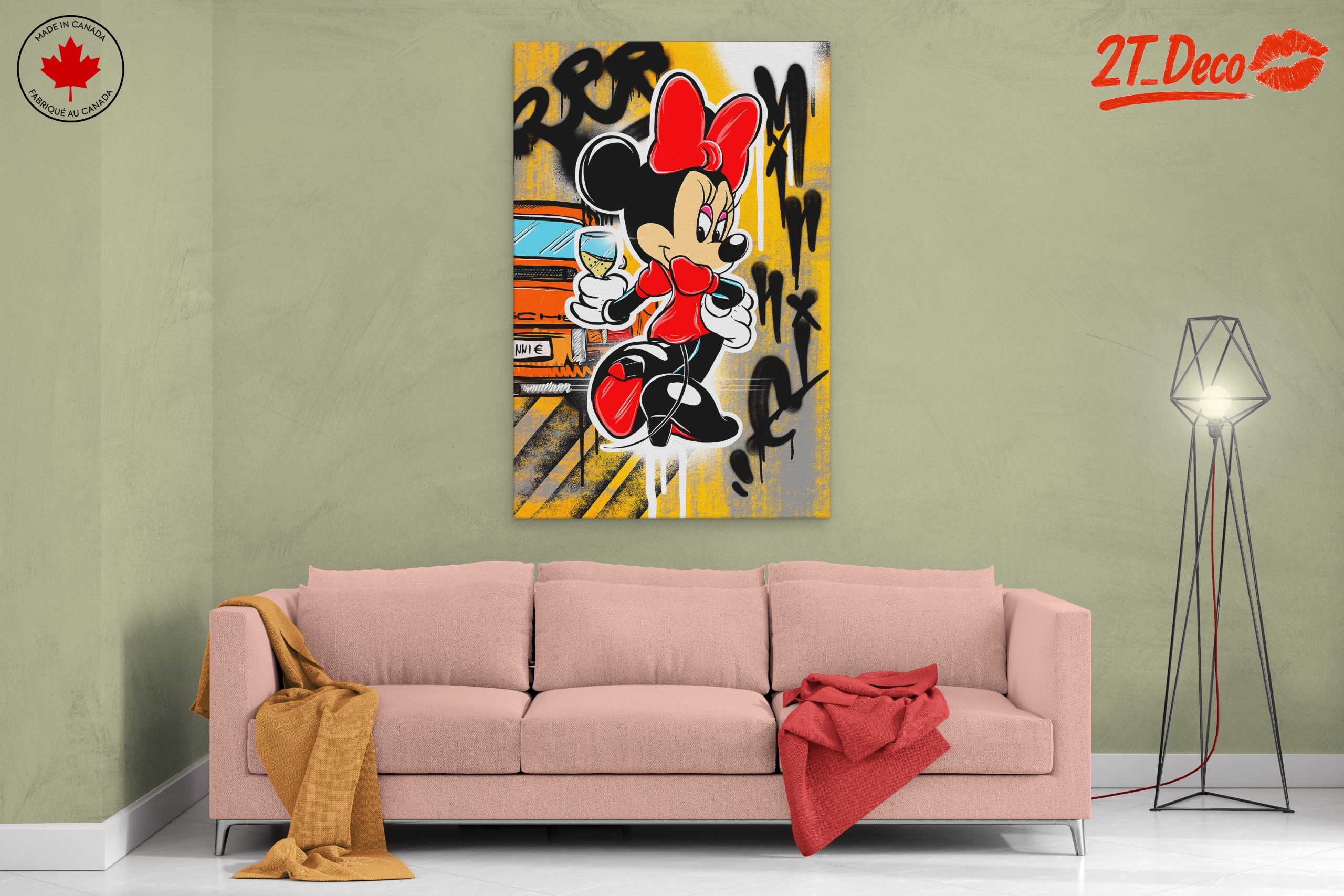 Minnie Mouse Urban Style Art - Image 2