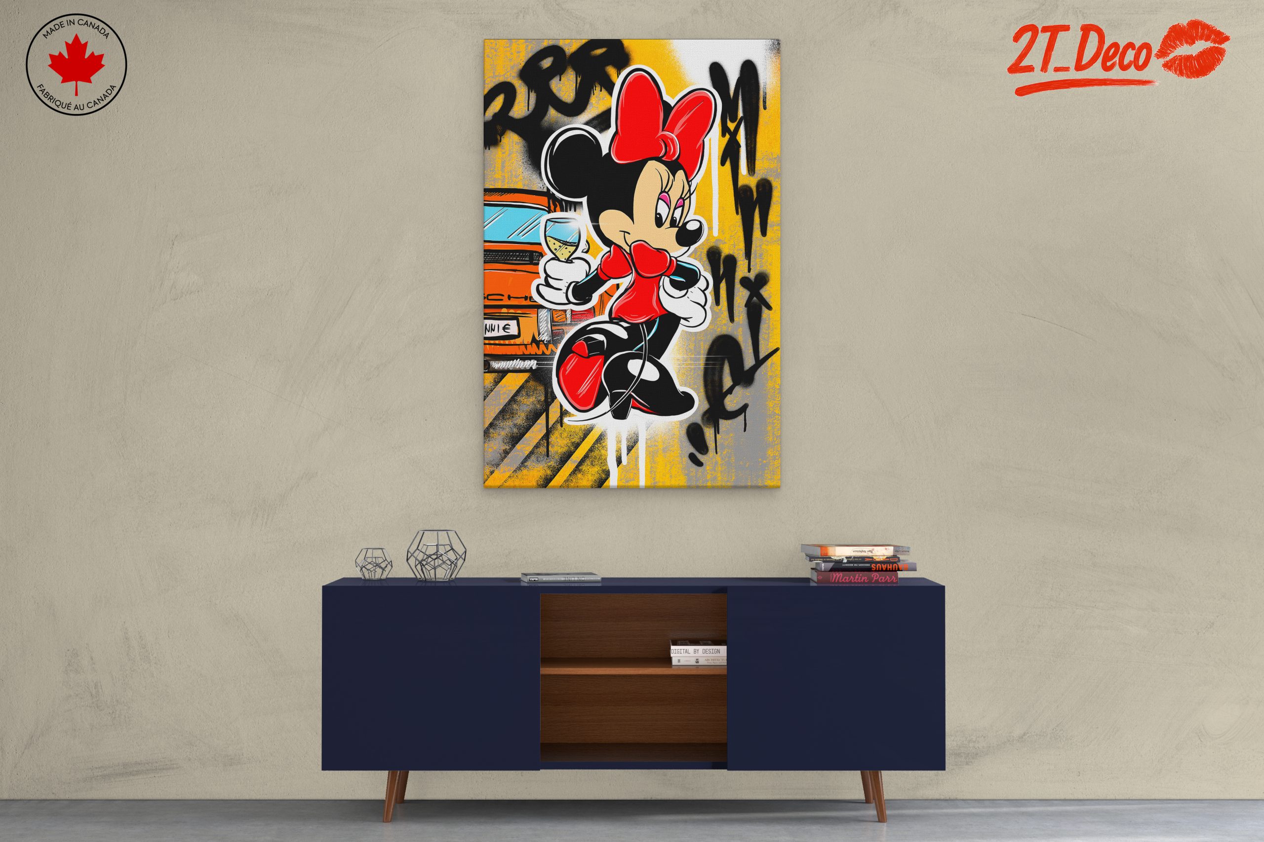 Minnie Mouse Urban Style Art - Image 3