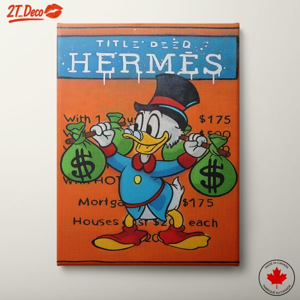 Cartoon Finance Wall Art Featuring Character