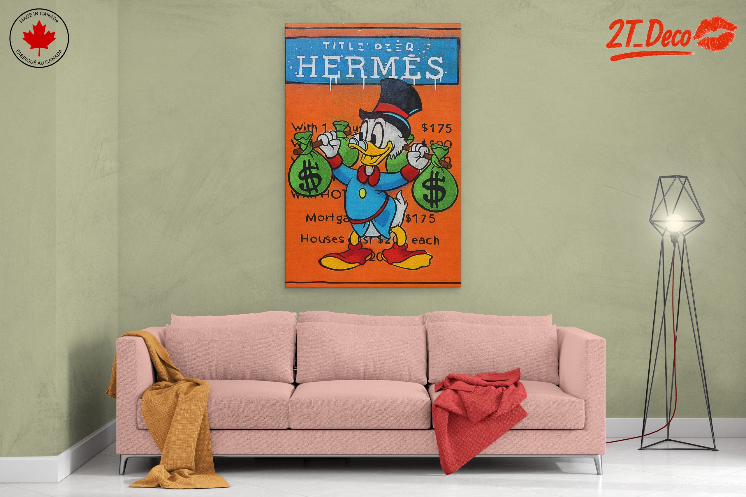 Cartoon Finance Wall Art Featuring Character - Image 2
