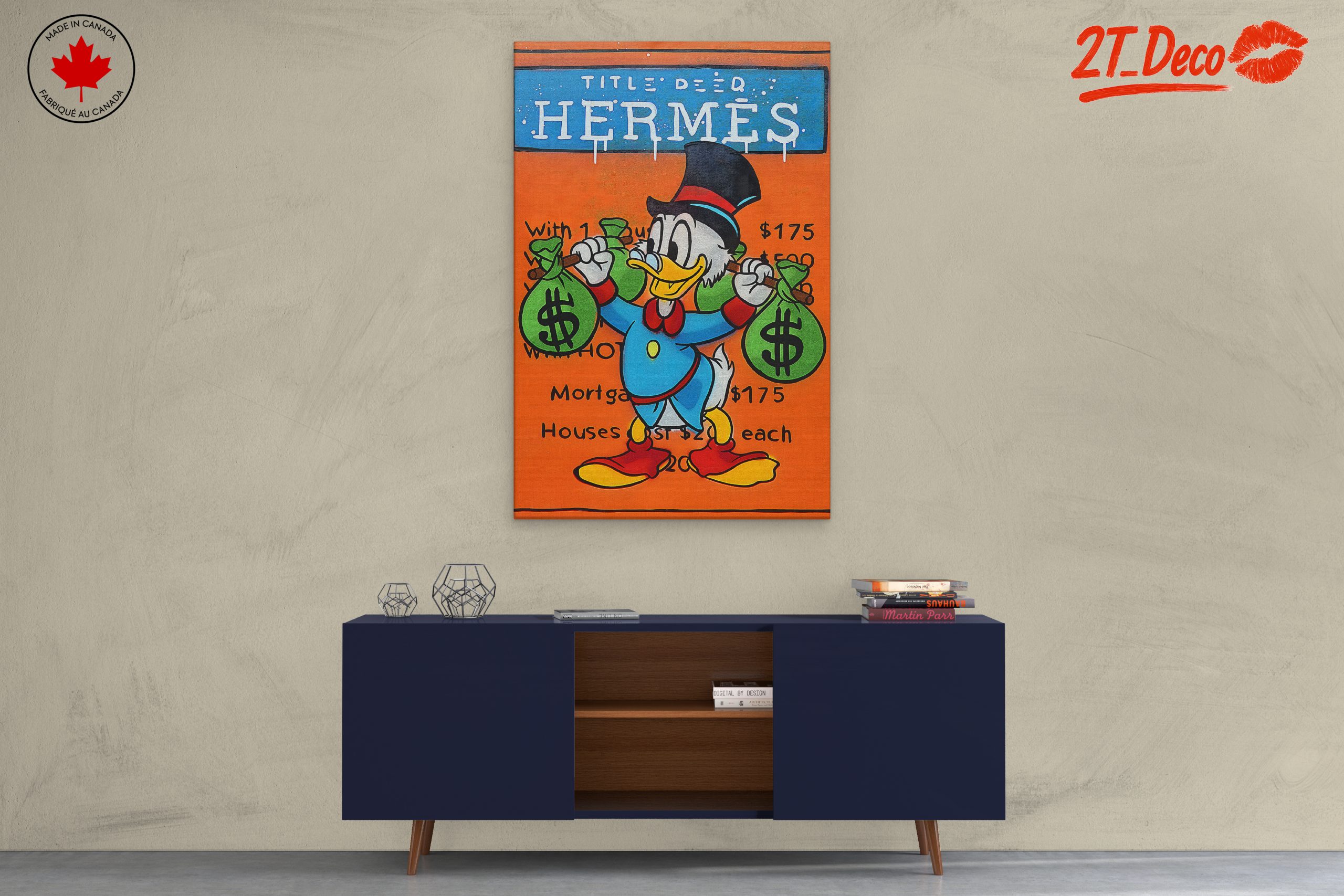 Cartoon Finance Wall Art Featuring Character - Image 3