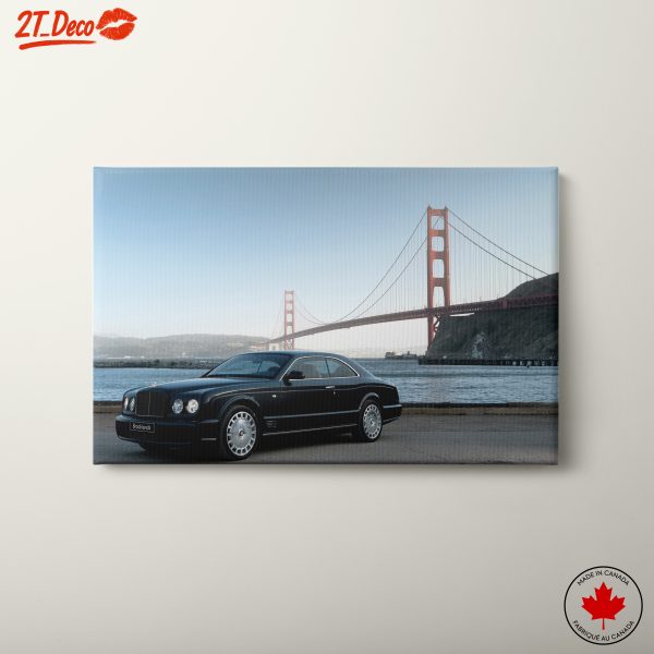 Elegant Luxury Car by Golden Gate Bridge