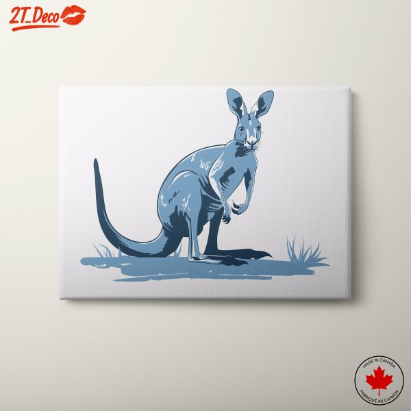 Playful Kangaroo Illustration