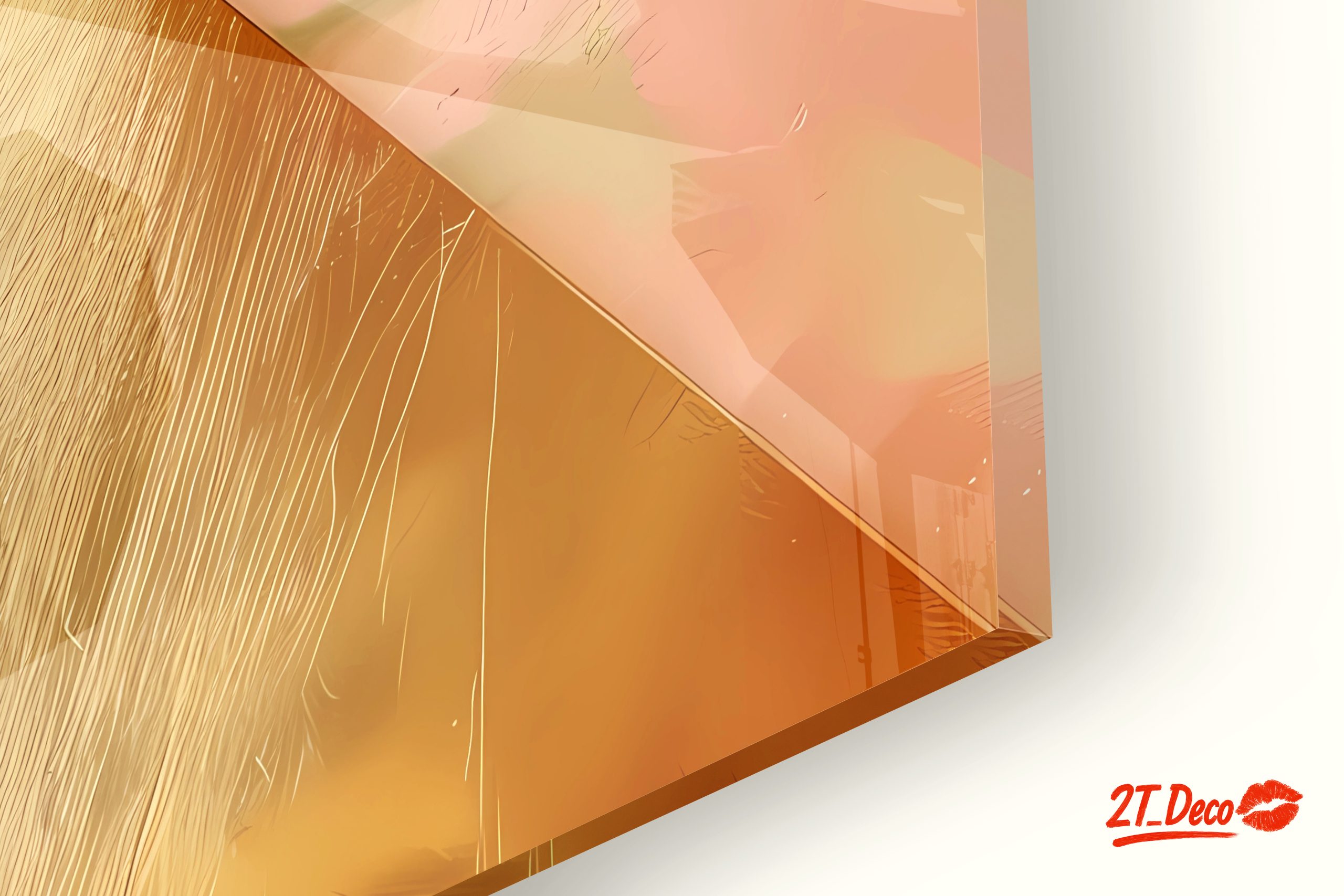 Elegant Gold and Pastel Abstract Composition - Image 9
