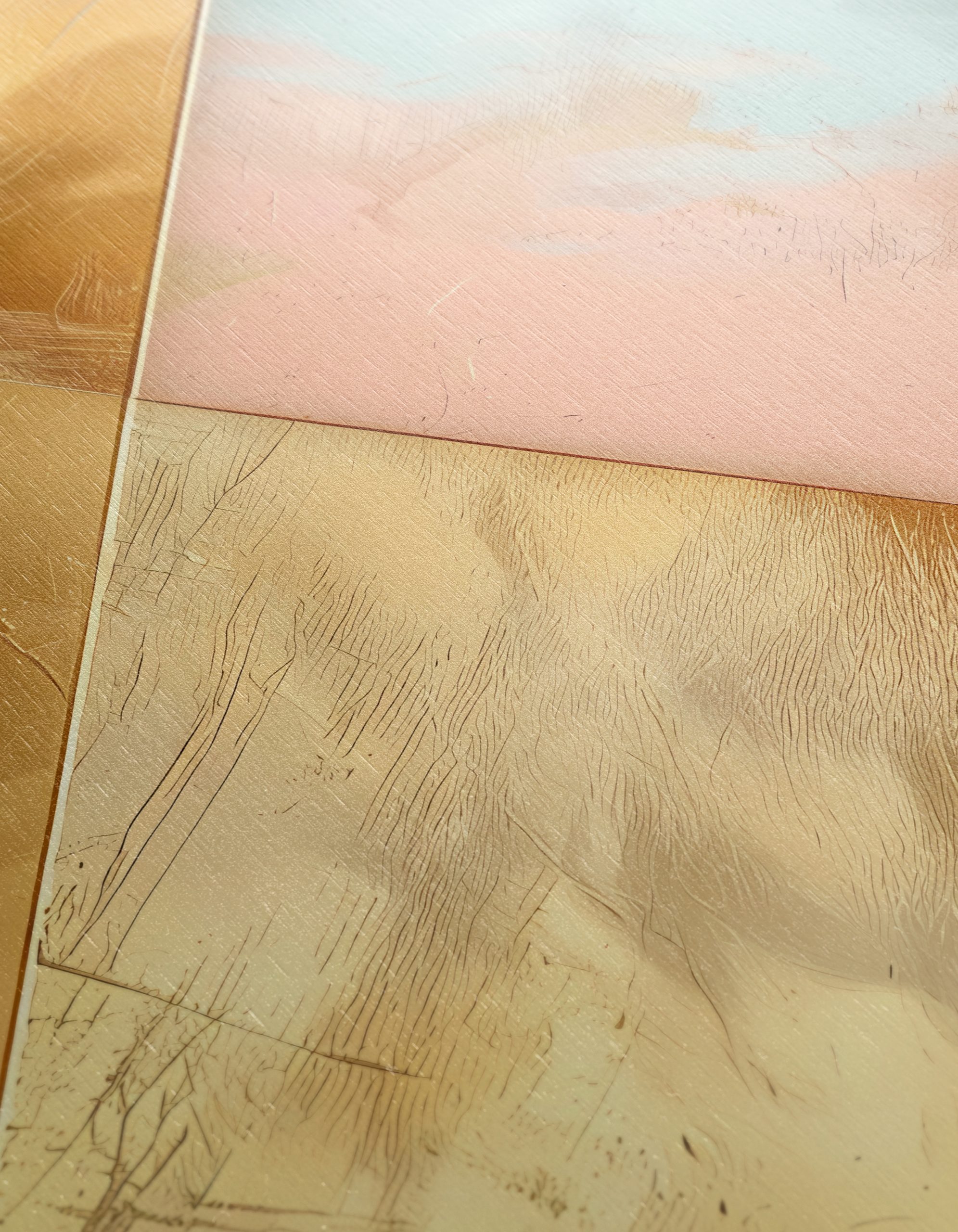 Elegant Gold and Pastel Abstract Composition - Image 12