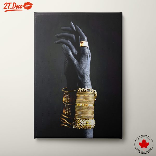 Elegant Afrocentric Jewelry Wall Art