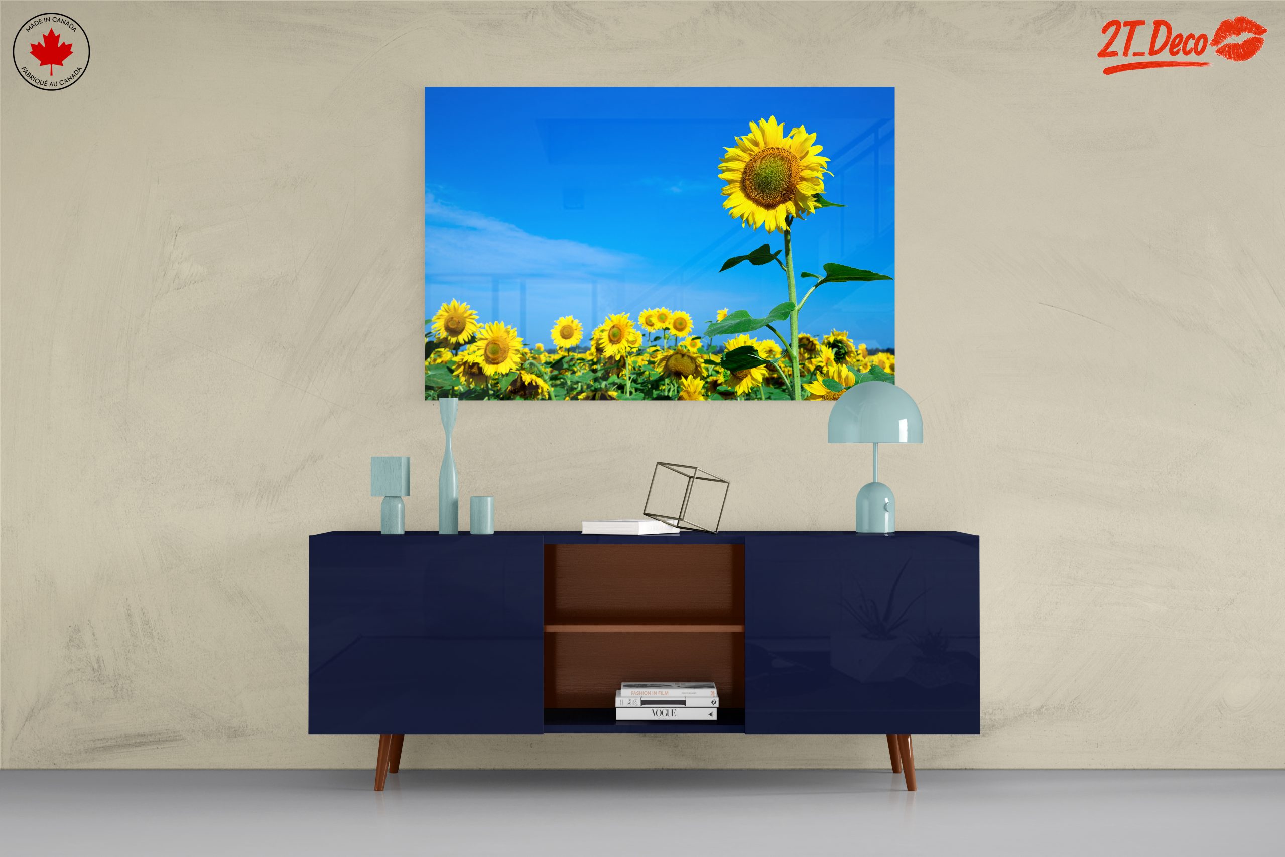 Vibrant Sunflower Field Under Clear Blue Sky - Image 8