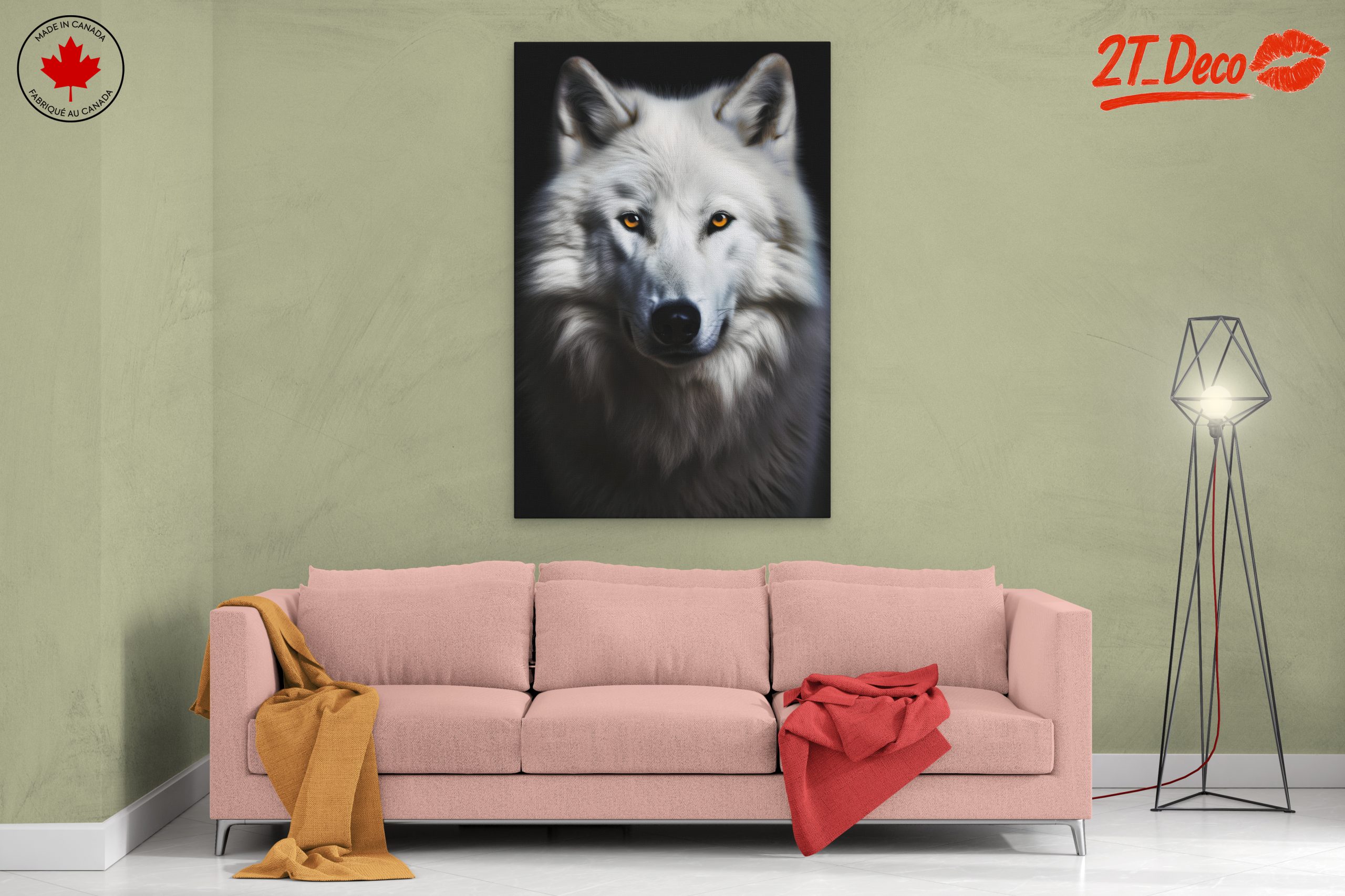 Stunning White Wolf Art - Image 2