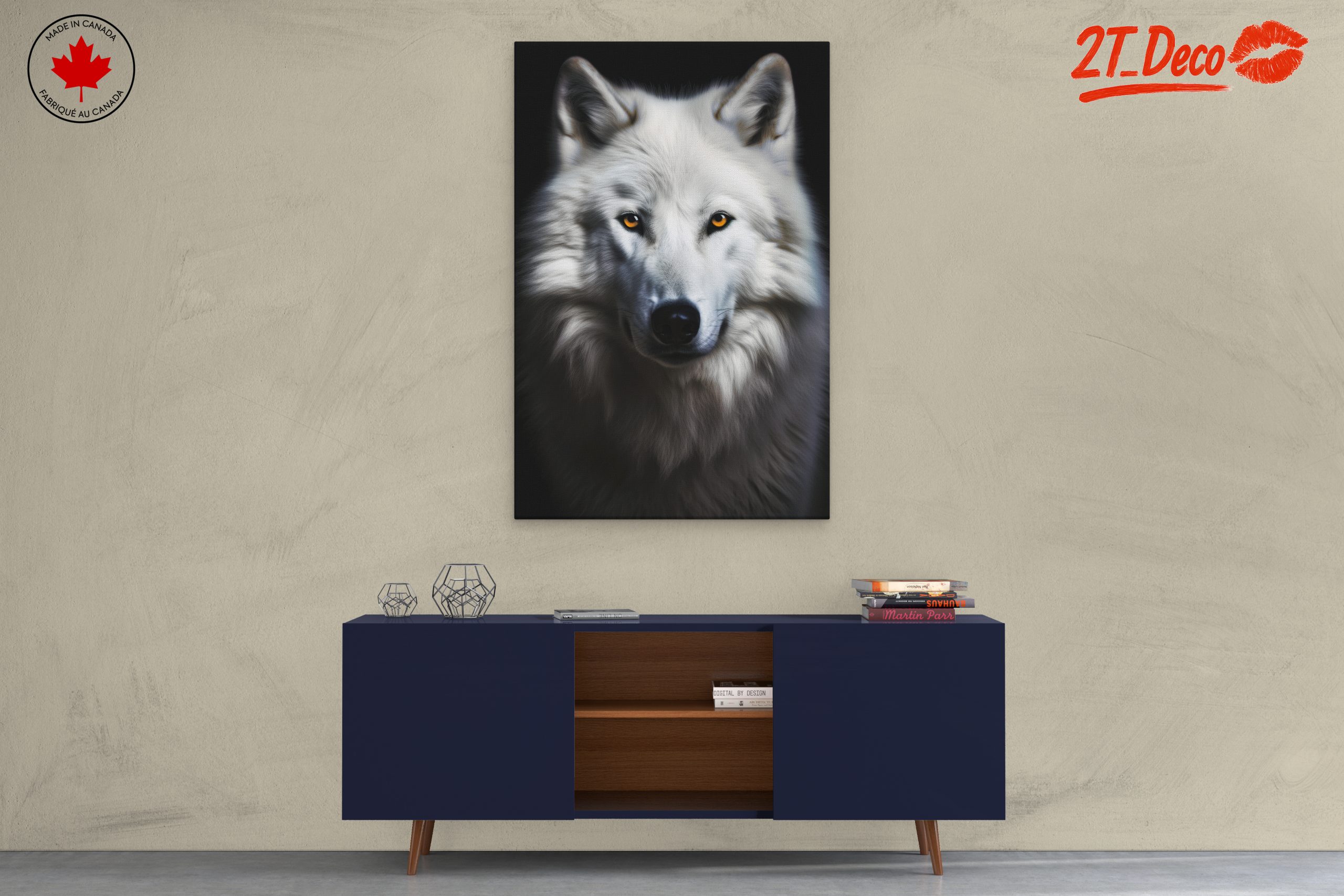 Stunning White Wolf Art - Image 3