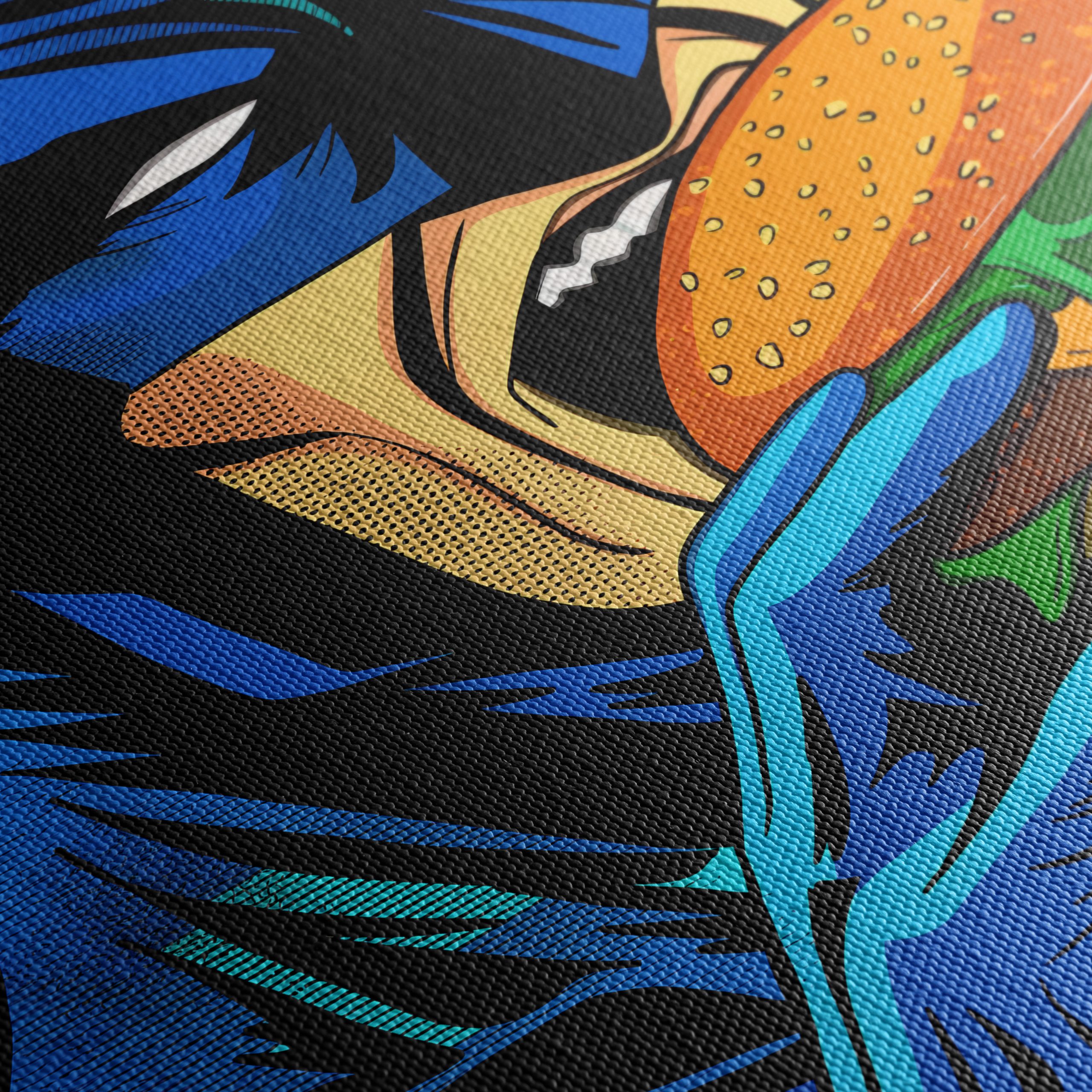 Batman Eating Burger Comic Art - Image 5
