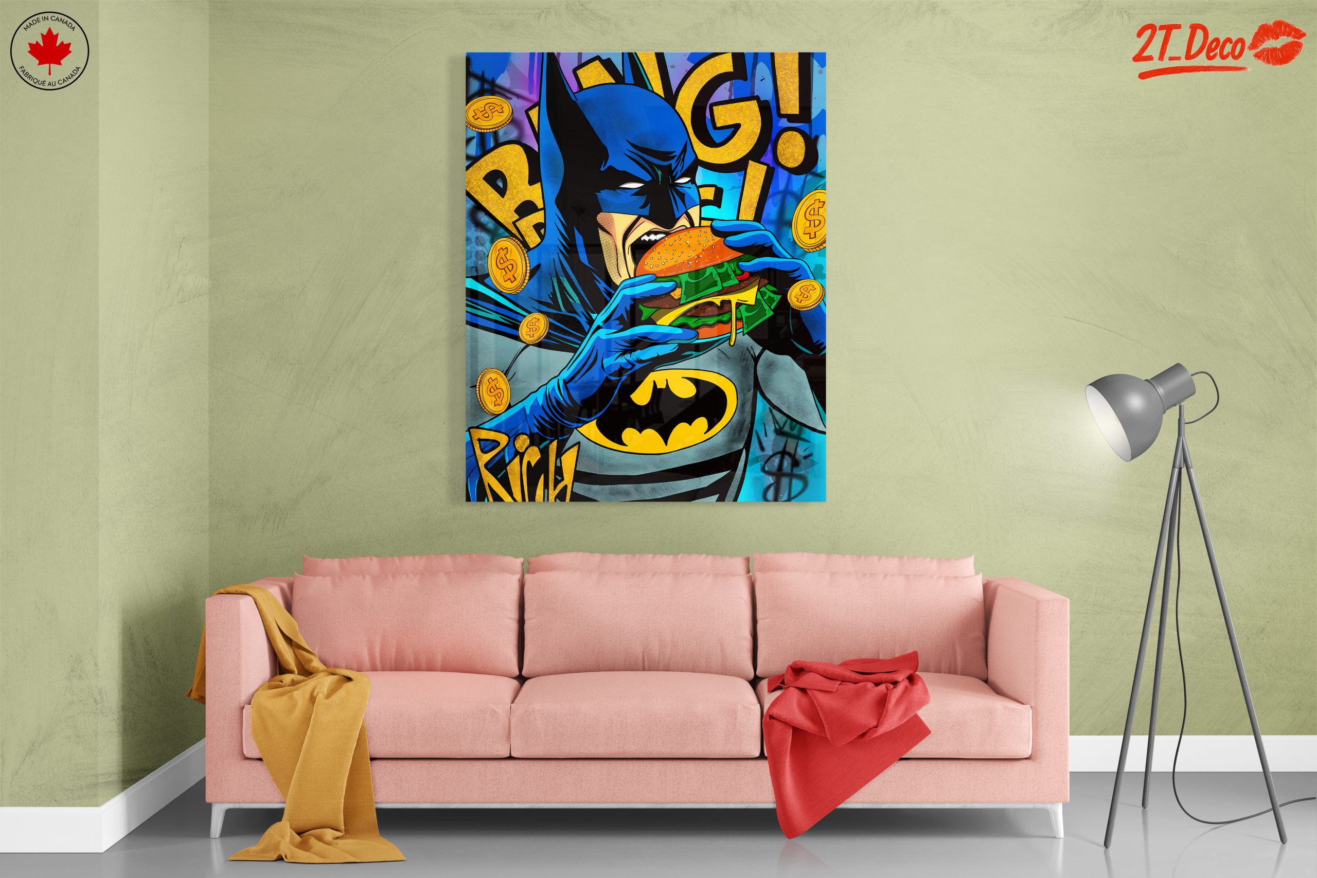 Batman Eating Burger Comic Art - Image 7