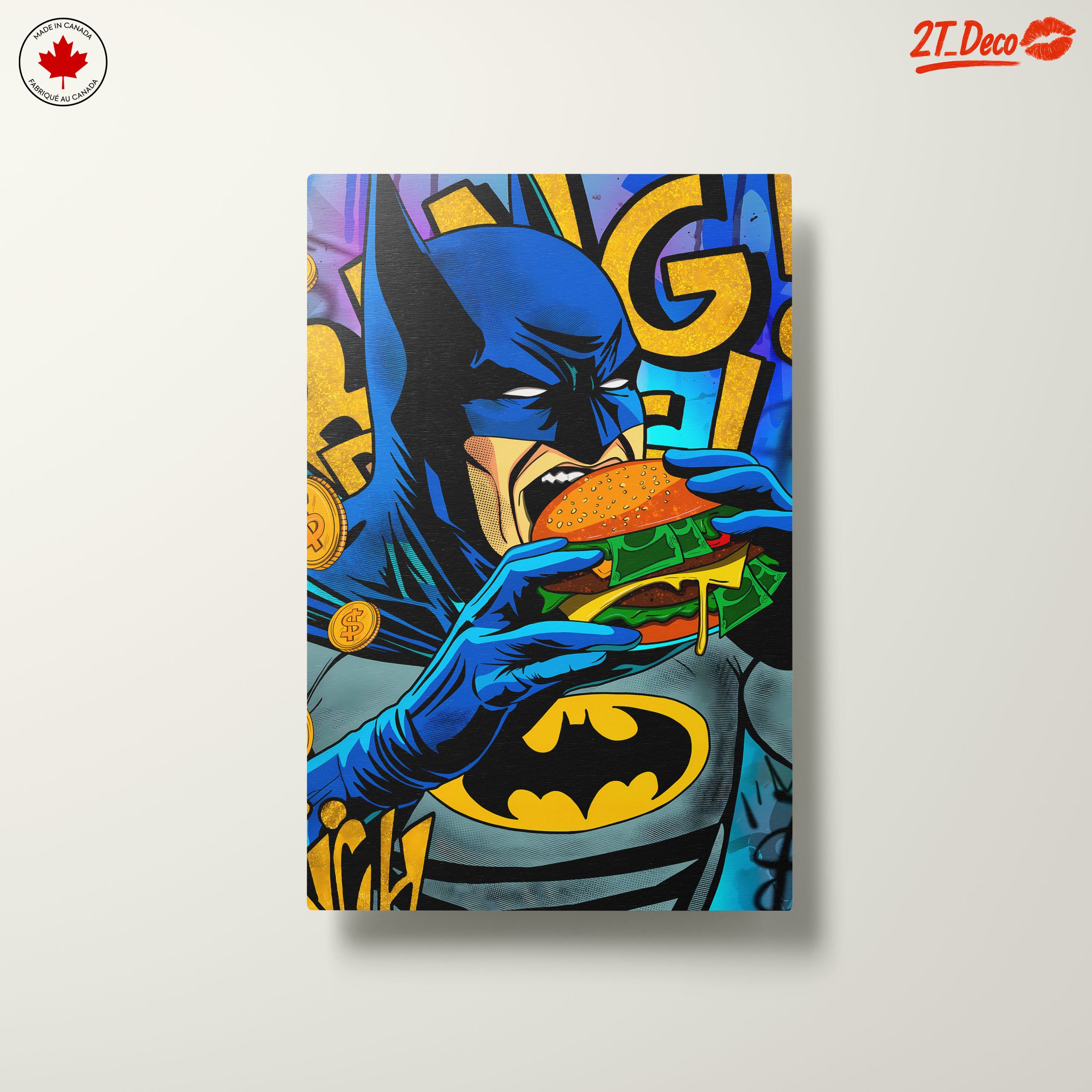 Batman Eating Burger Comic Art - Image 10