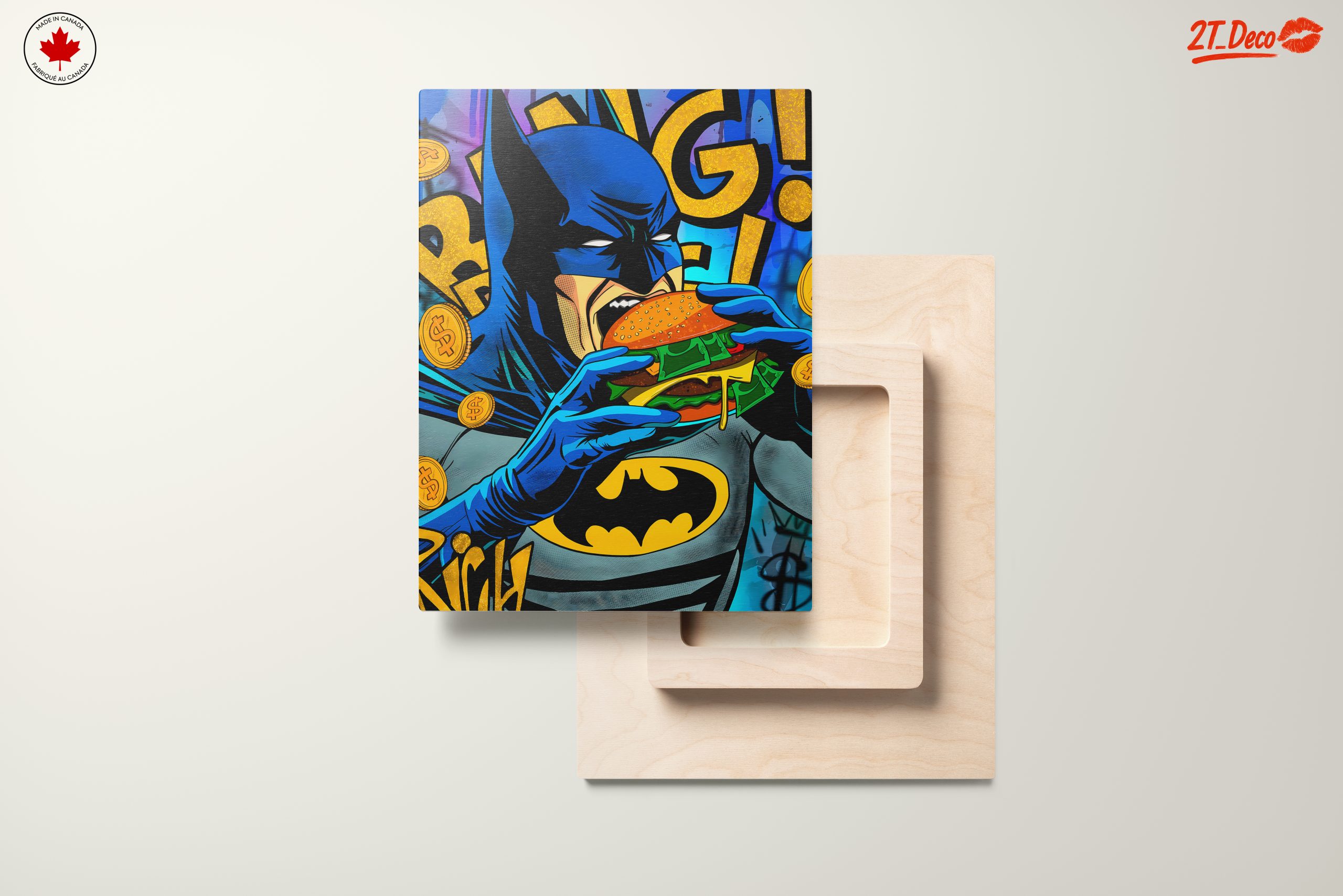 Batman Eating Burger Comic Art - Image 11