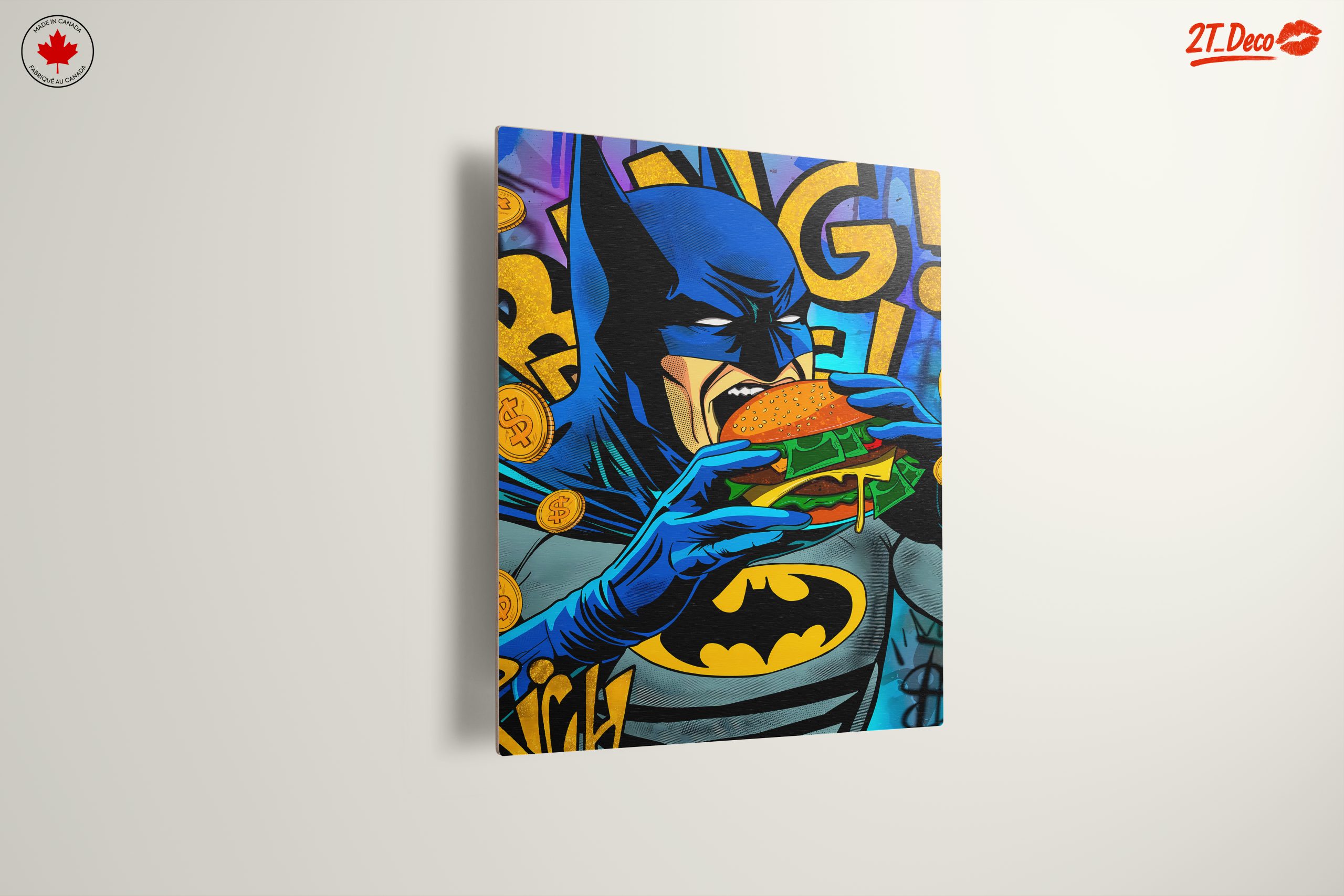 Batman Eating Burger Comic Art - Image 13