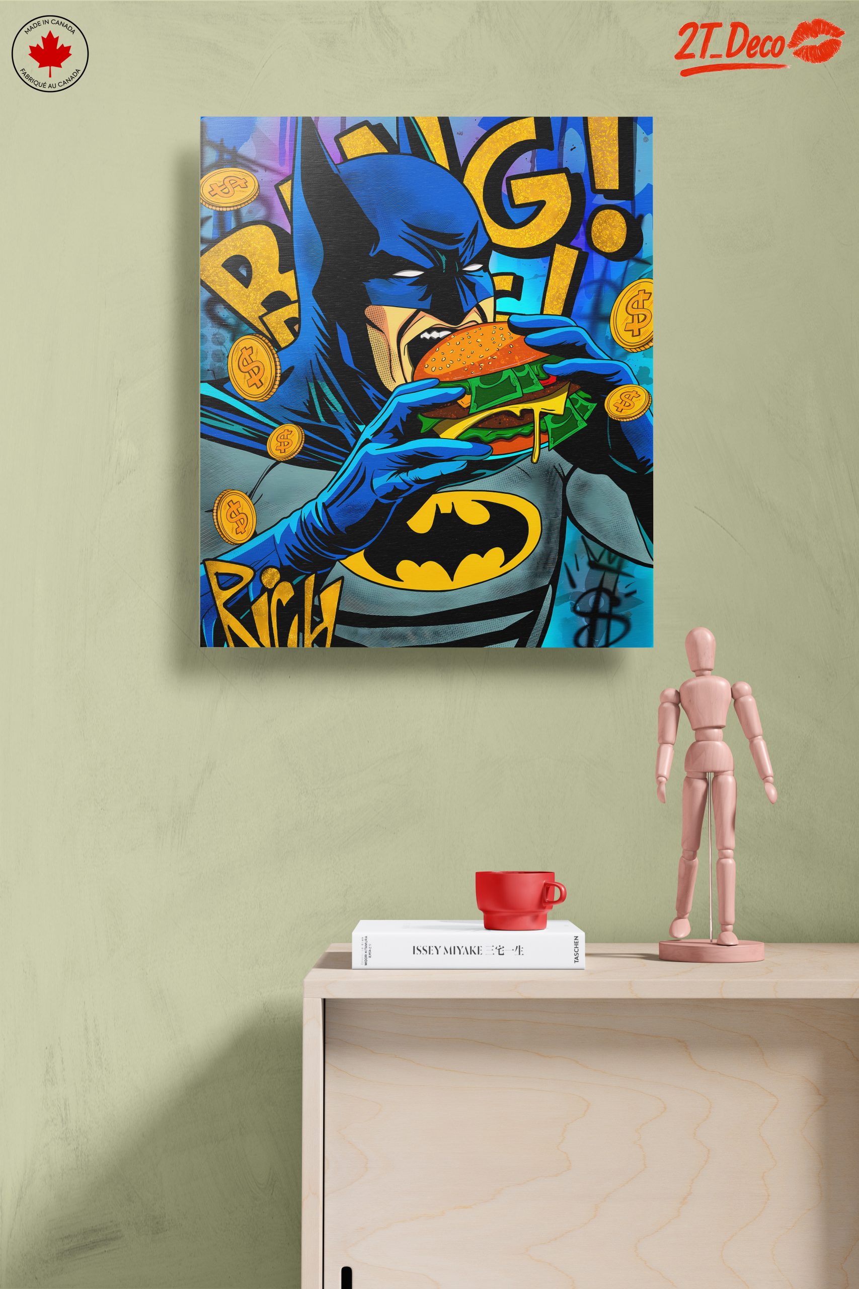 Batman Eating Burger Comic Art - Image 14