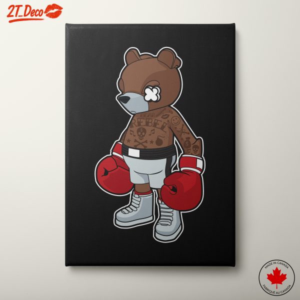 Rebellious Bear Character Illustration