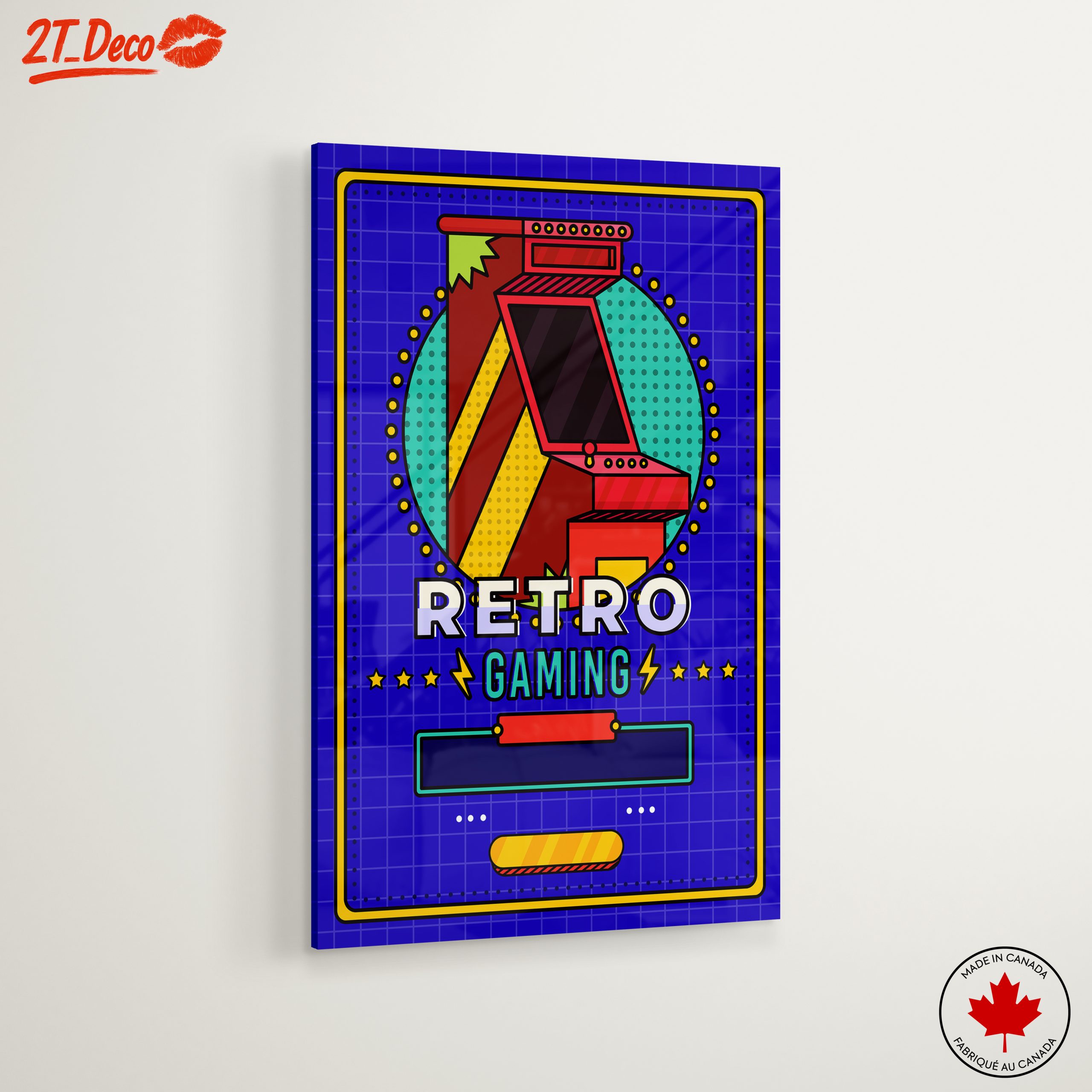 Vibrant Retro Video Game Art Design - Image 6