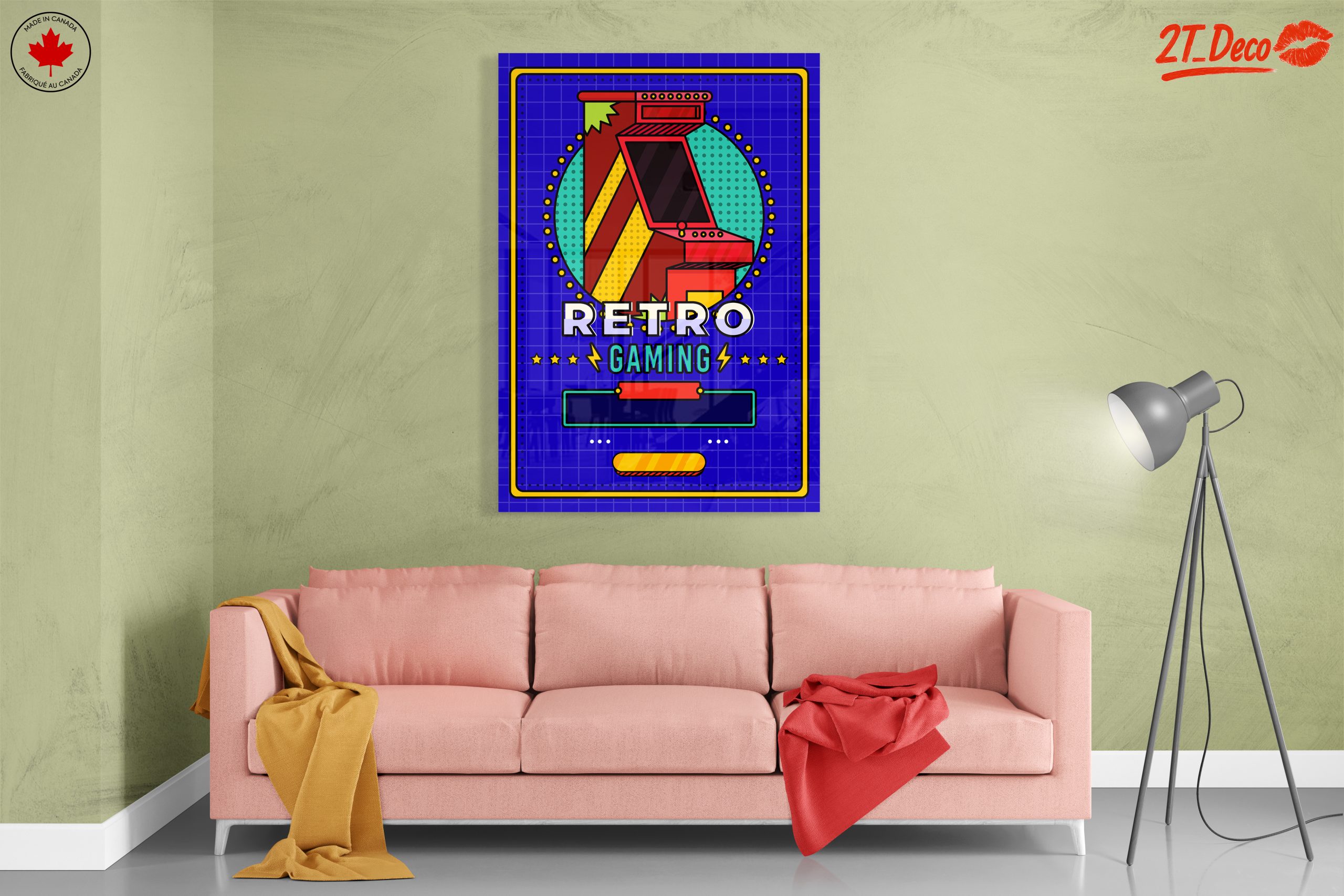 Vibrant Retro Video Game Art Design - Image 7