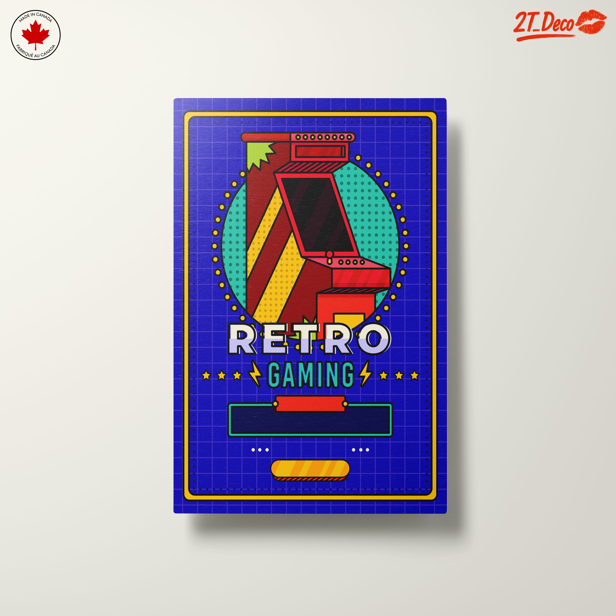 Vibrant Retro Video Game Art Design - Image 10