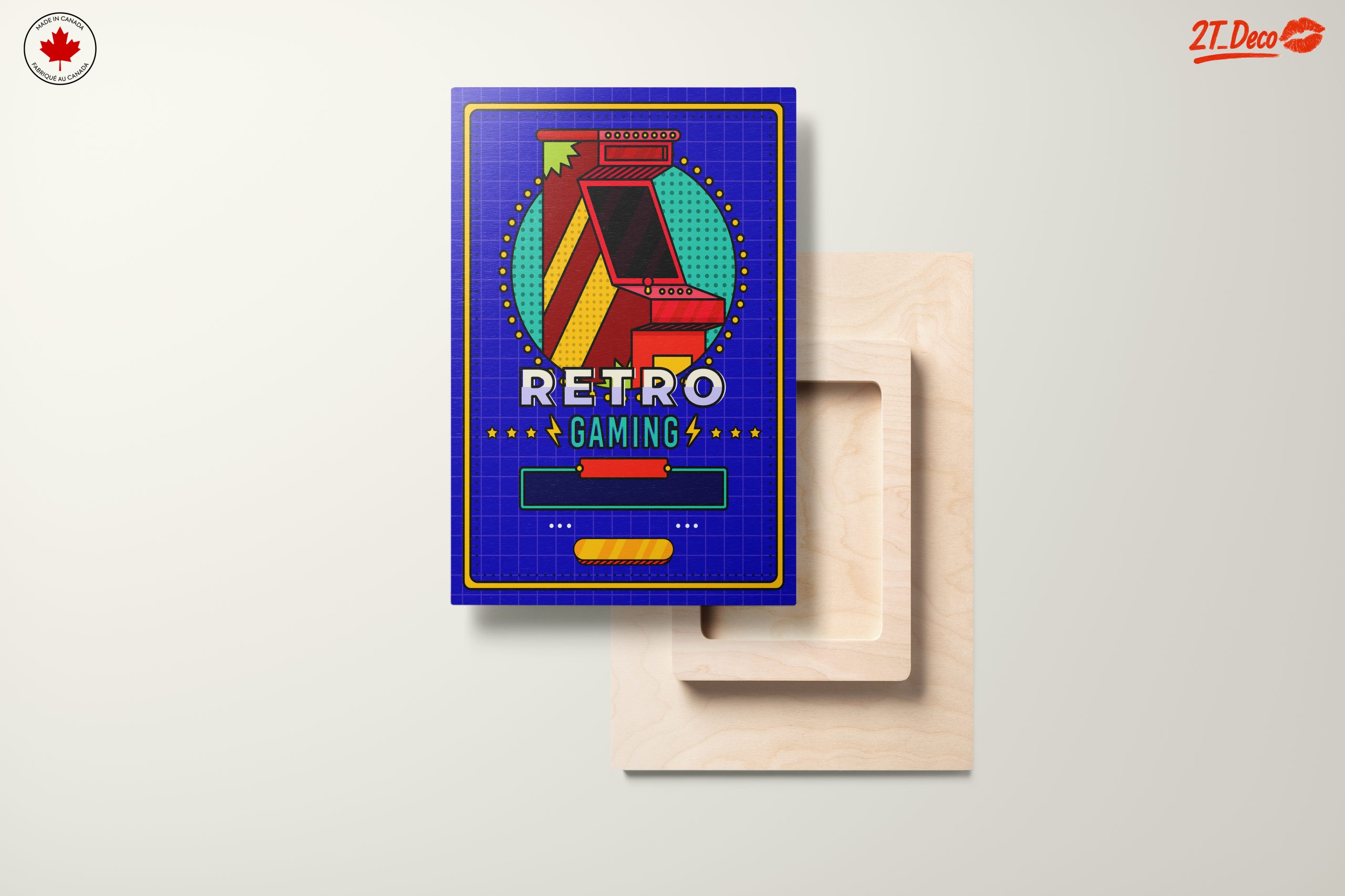 Vibrant Retro Video Game Art Design - Image 11