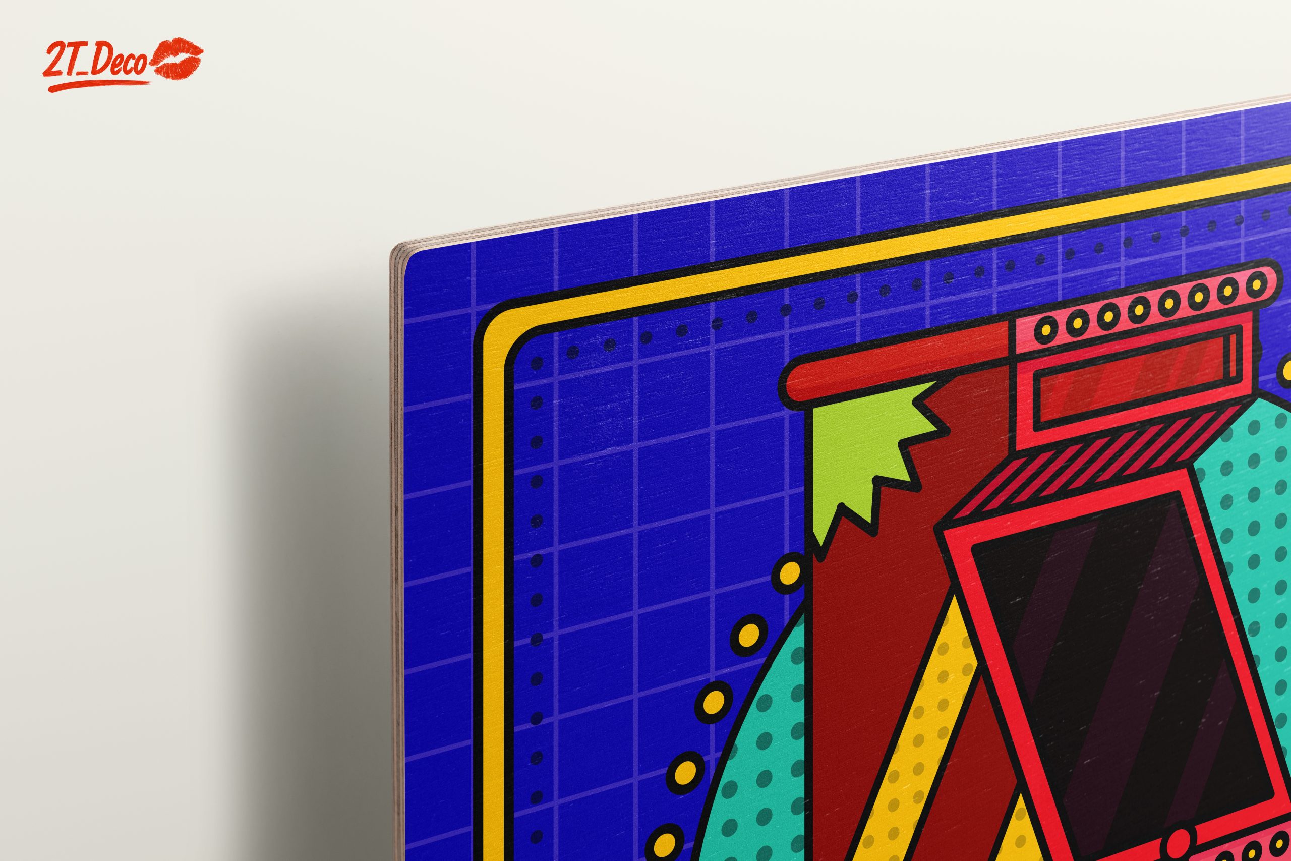 Vibrant Retro Video Game Art Design - Image 15