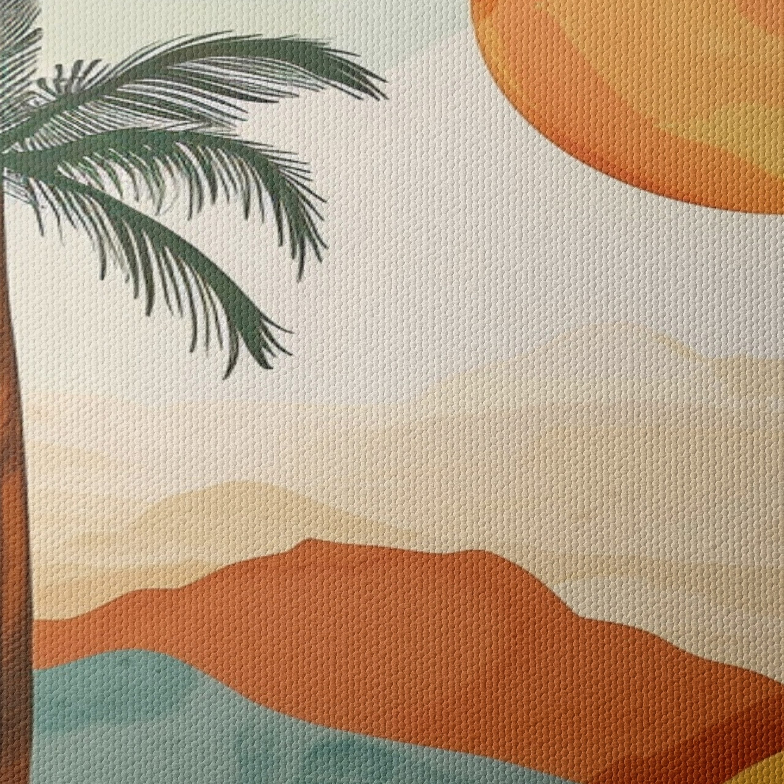 Stylized Abstract Landscape with Palm Trees 2 - Image 4