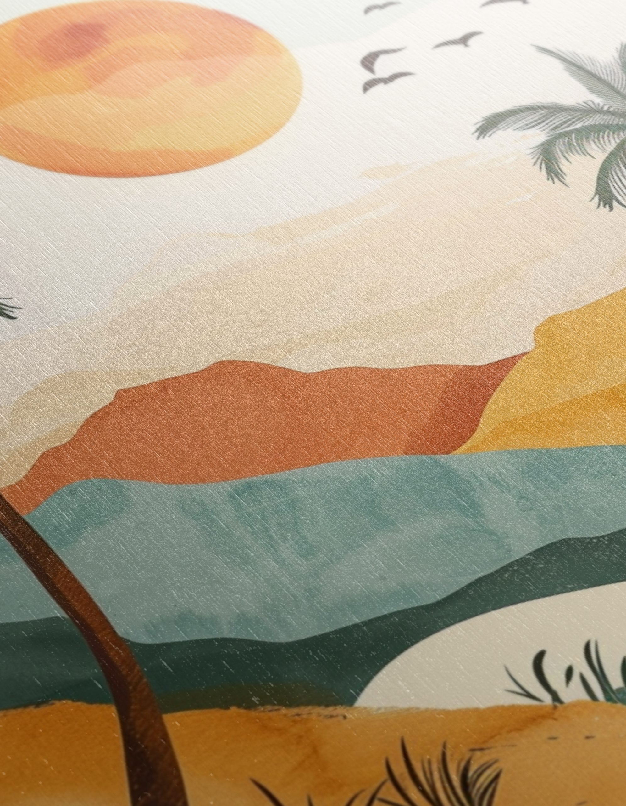 Stylized Abstract Landscape with Palm Trees 2 - Image 12