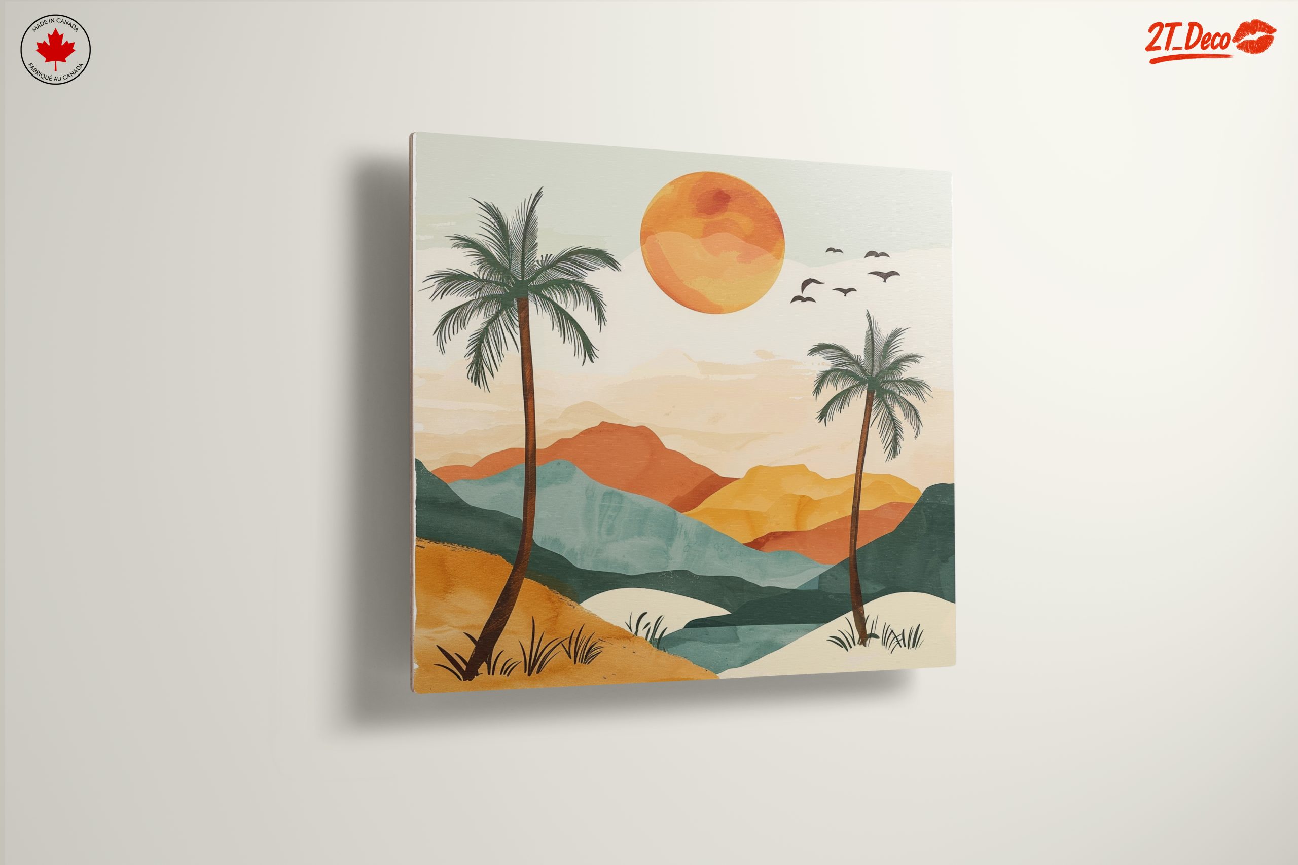 Stylized Abstract Landscape with Palm Trees 2 - Image 13