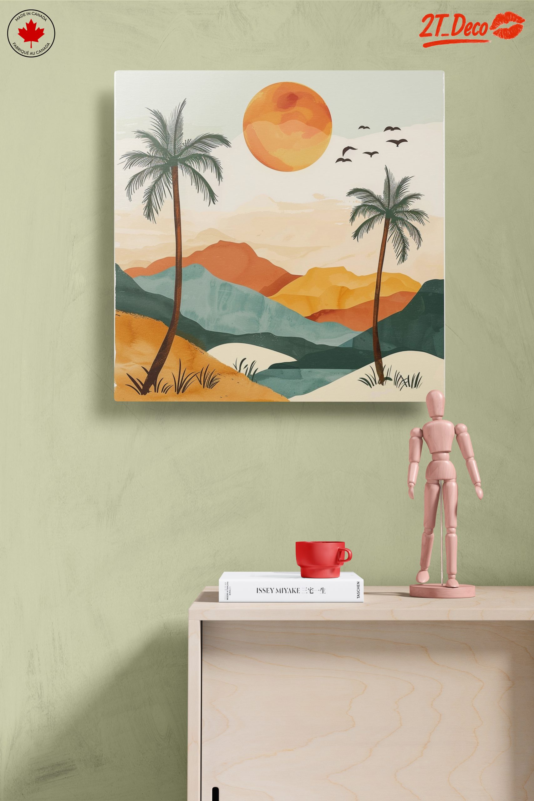 Stylized Abstract Landscape with Palm Trees 2 - Image 14
