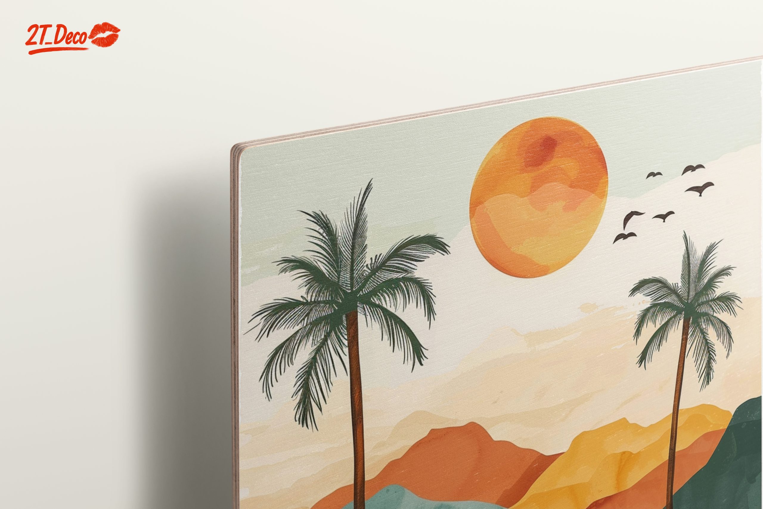 Stylized Abstract Landscape with Palm Trees 2 - Image 15