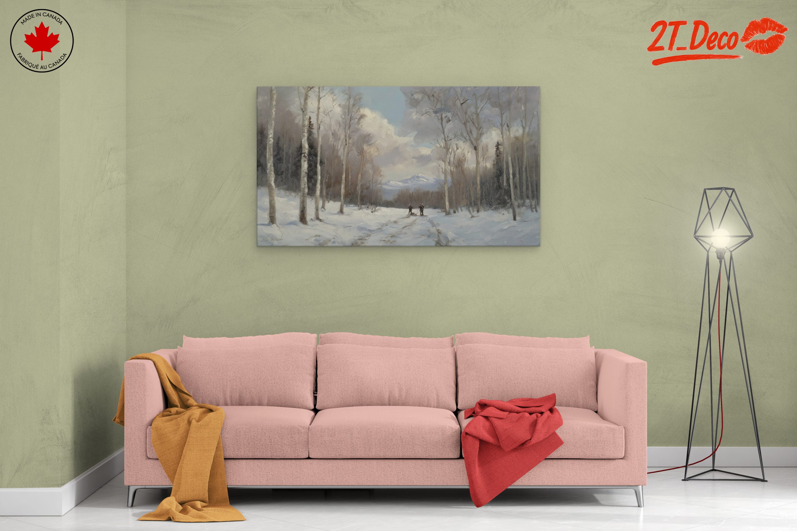 Winter Landscape with Birch Trees - Image 2