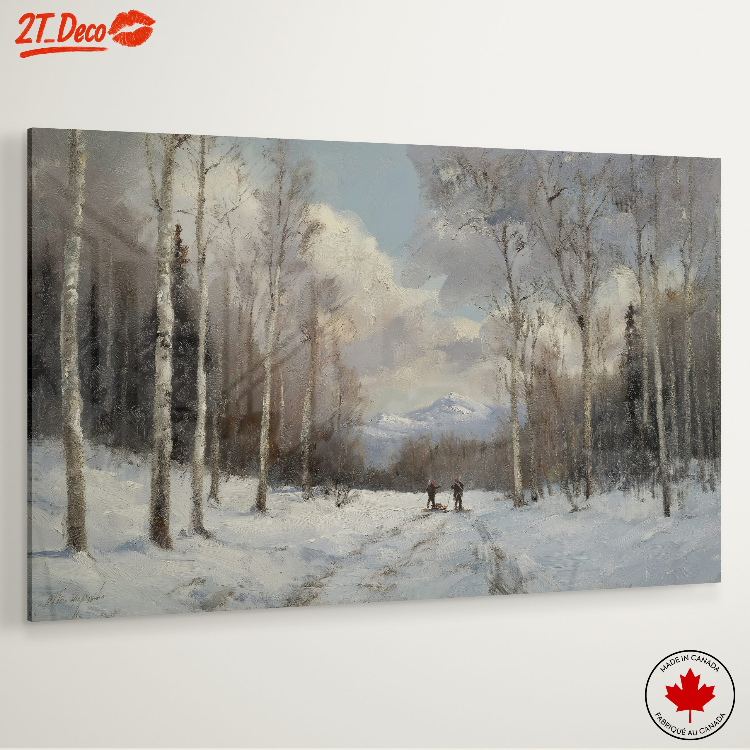 Winter Landscape with Birch Trees - Image 6