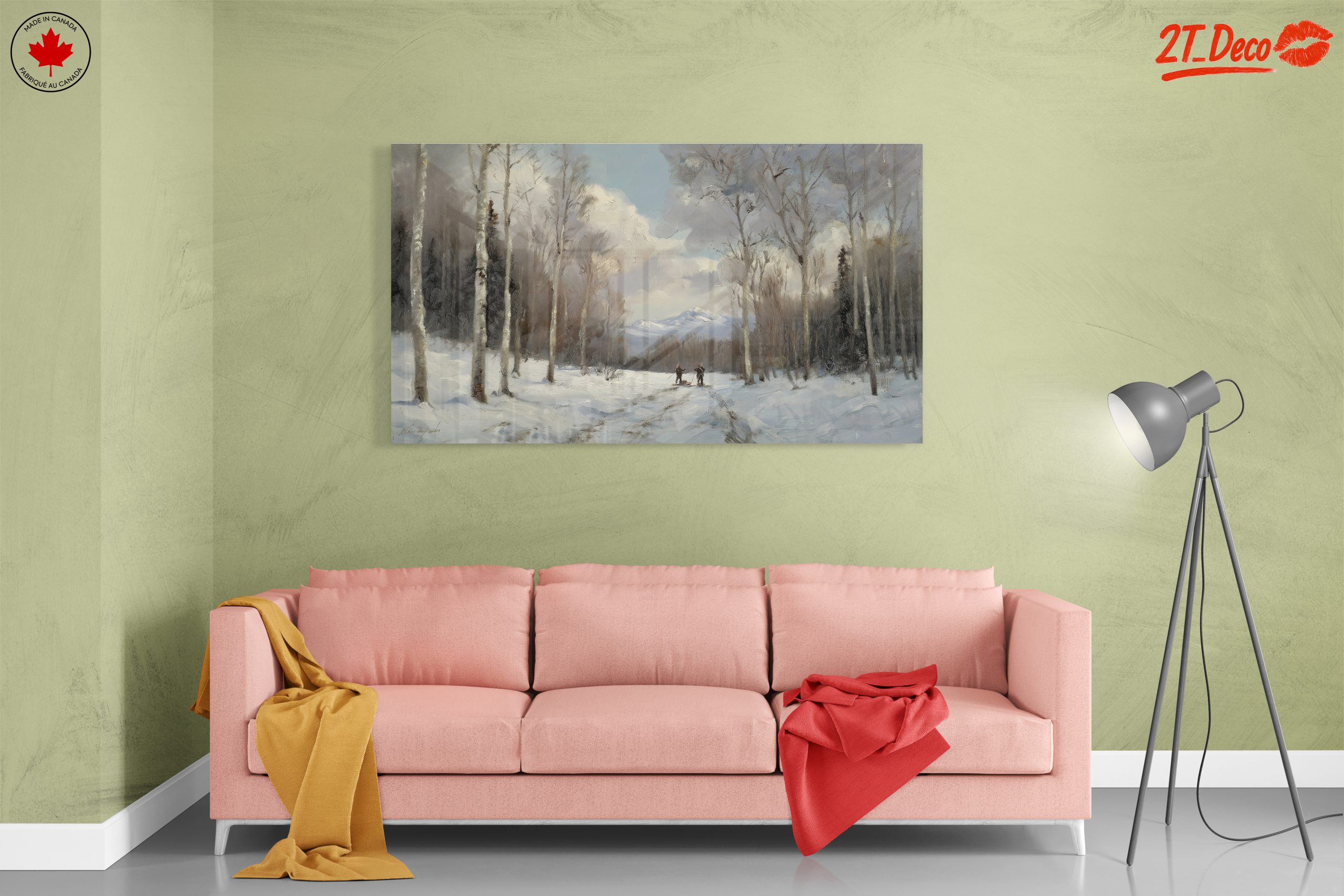 Winter Landscape with Birch Trees - Image 7