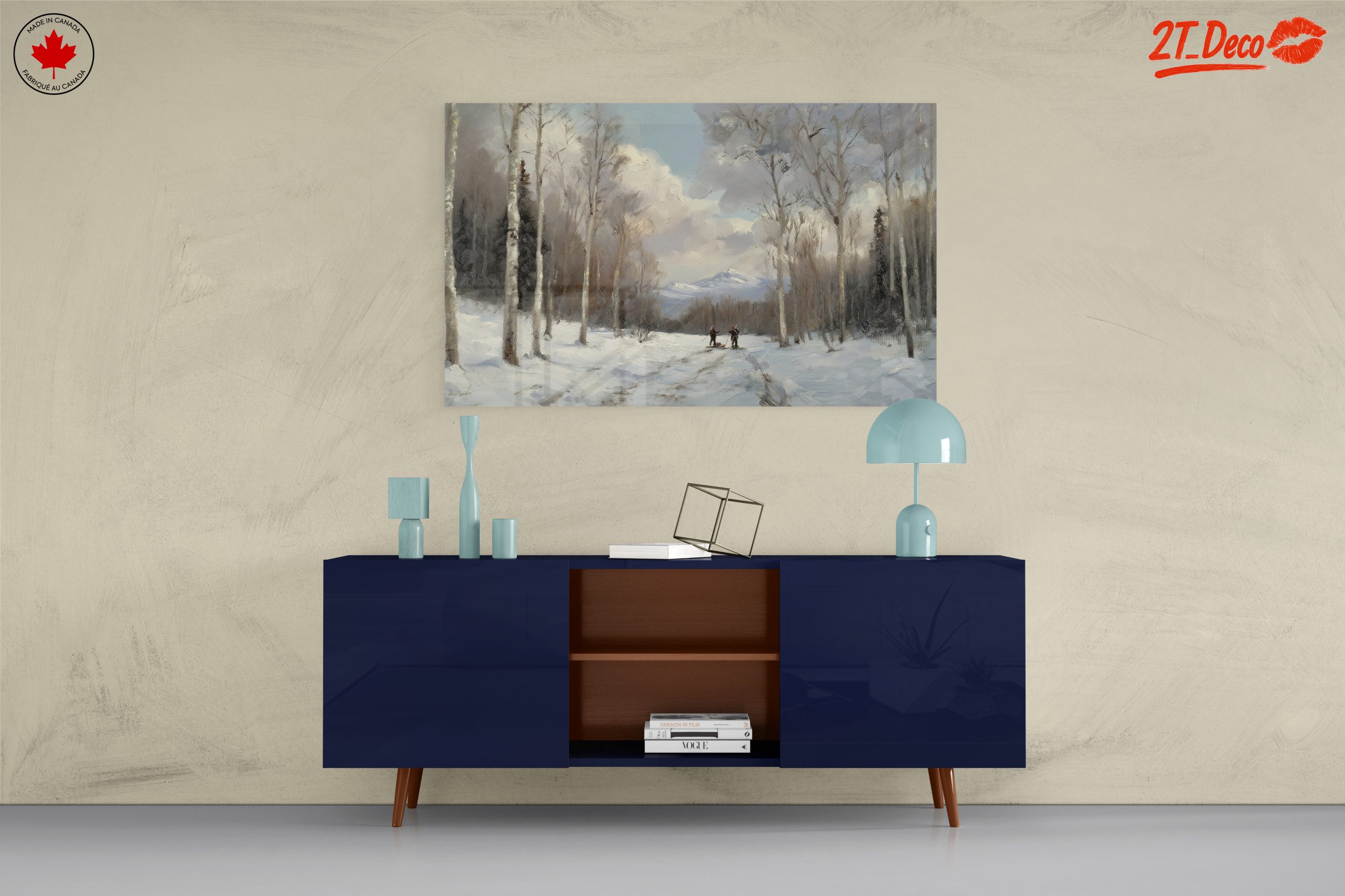 Winter Landscape with Birch Trees - Image 8