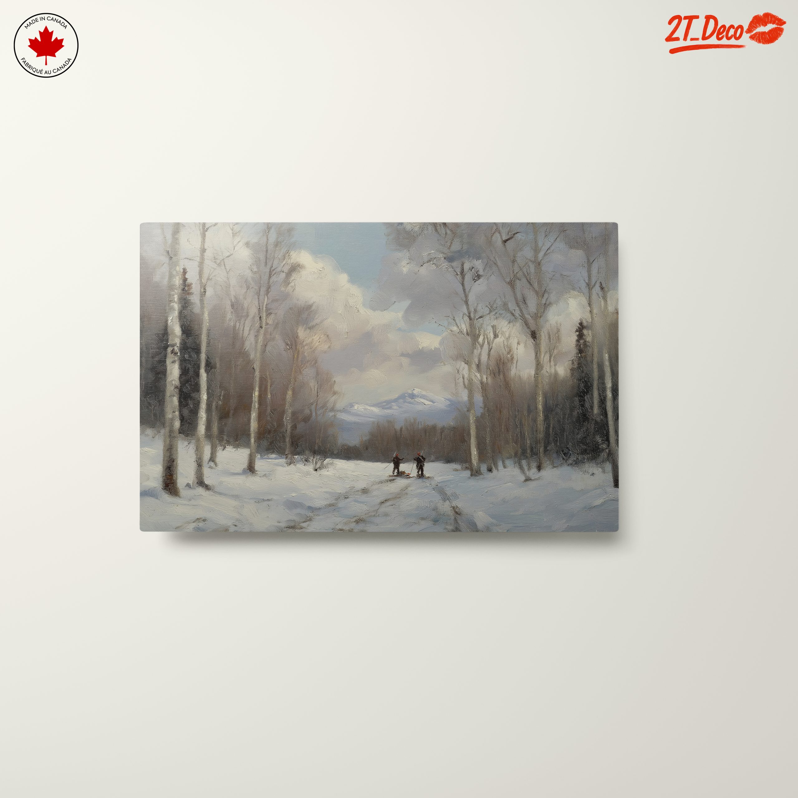 Winter Landscape with Birch Trees - Image 10