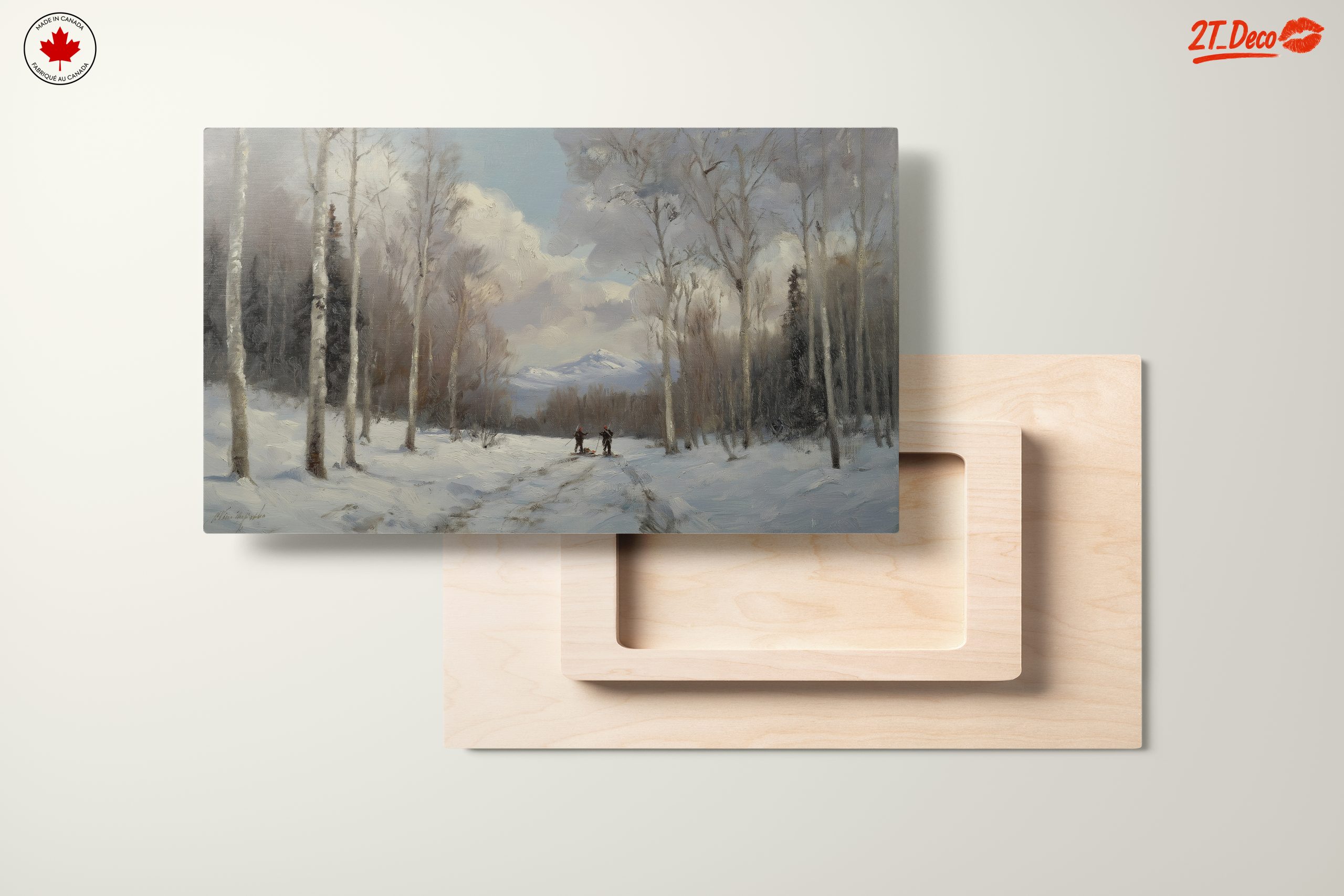 Winter Landscape with Birch Trees - Image 11