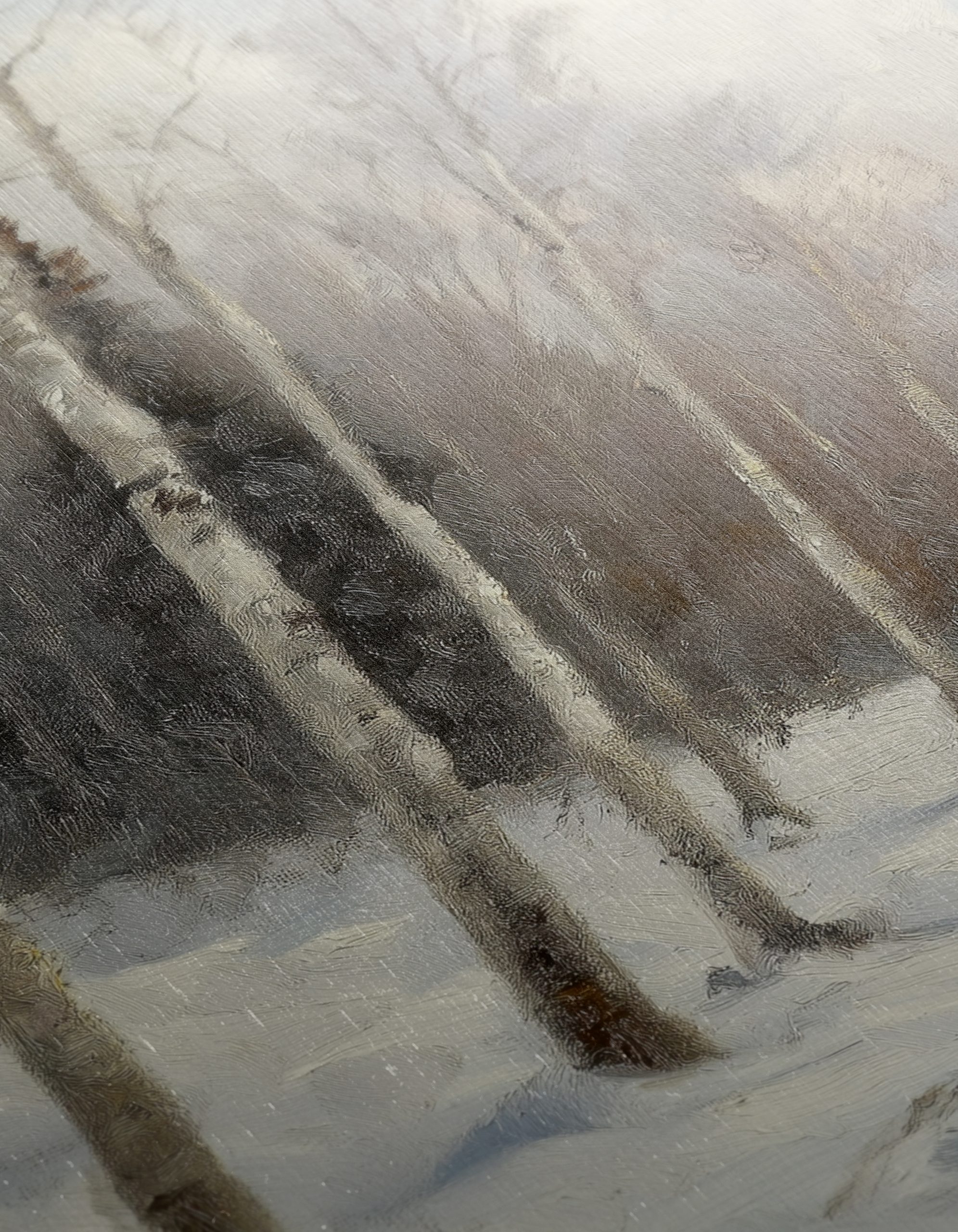 Winter Landscape with Birch Trees - Image 12