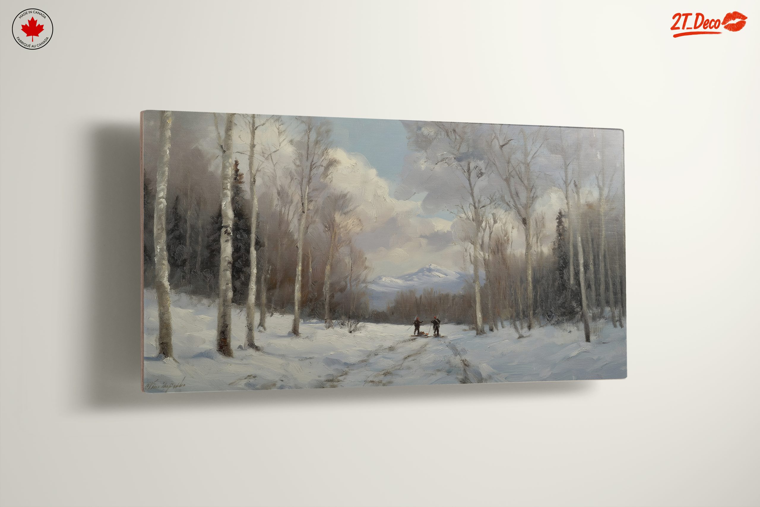 Winter Landscape with Birch Trees - Image 13