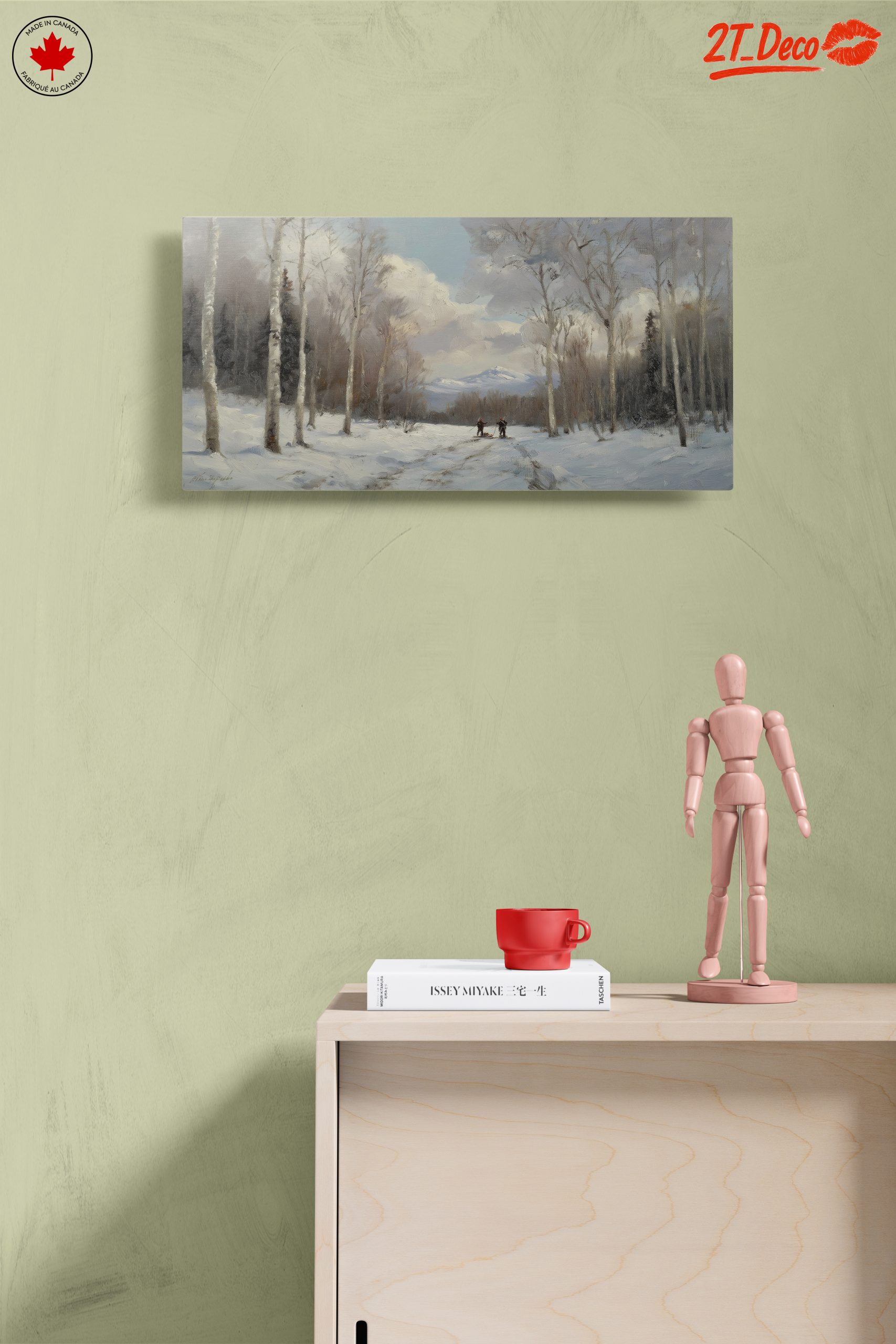 Winter Landscape with Birch Trees - Image 14