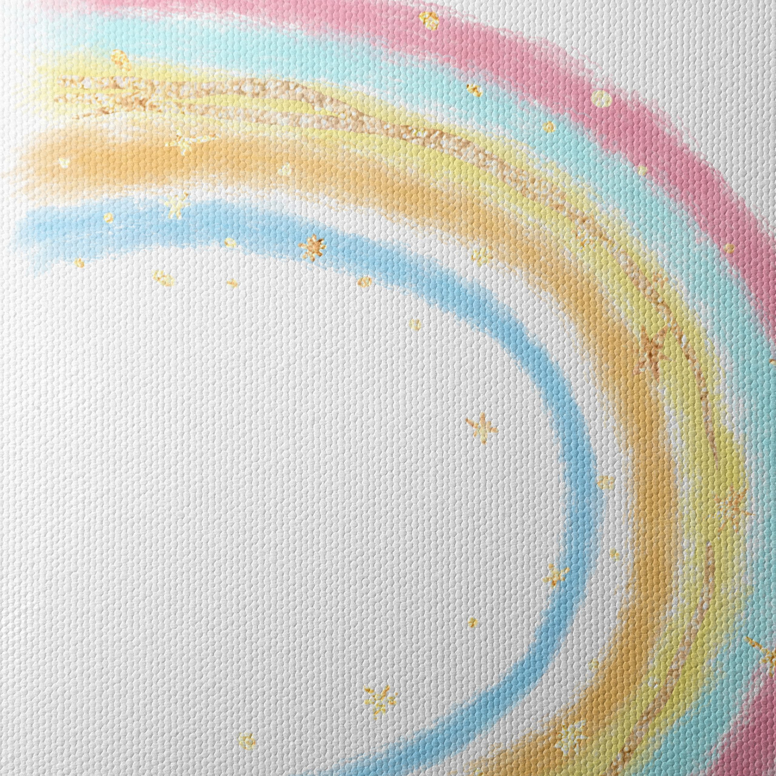Pastel Rainbow with Stars Illustration - Image 4