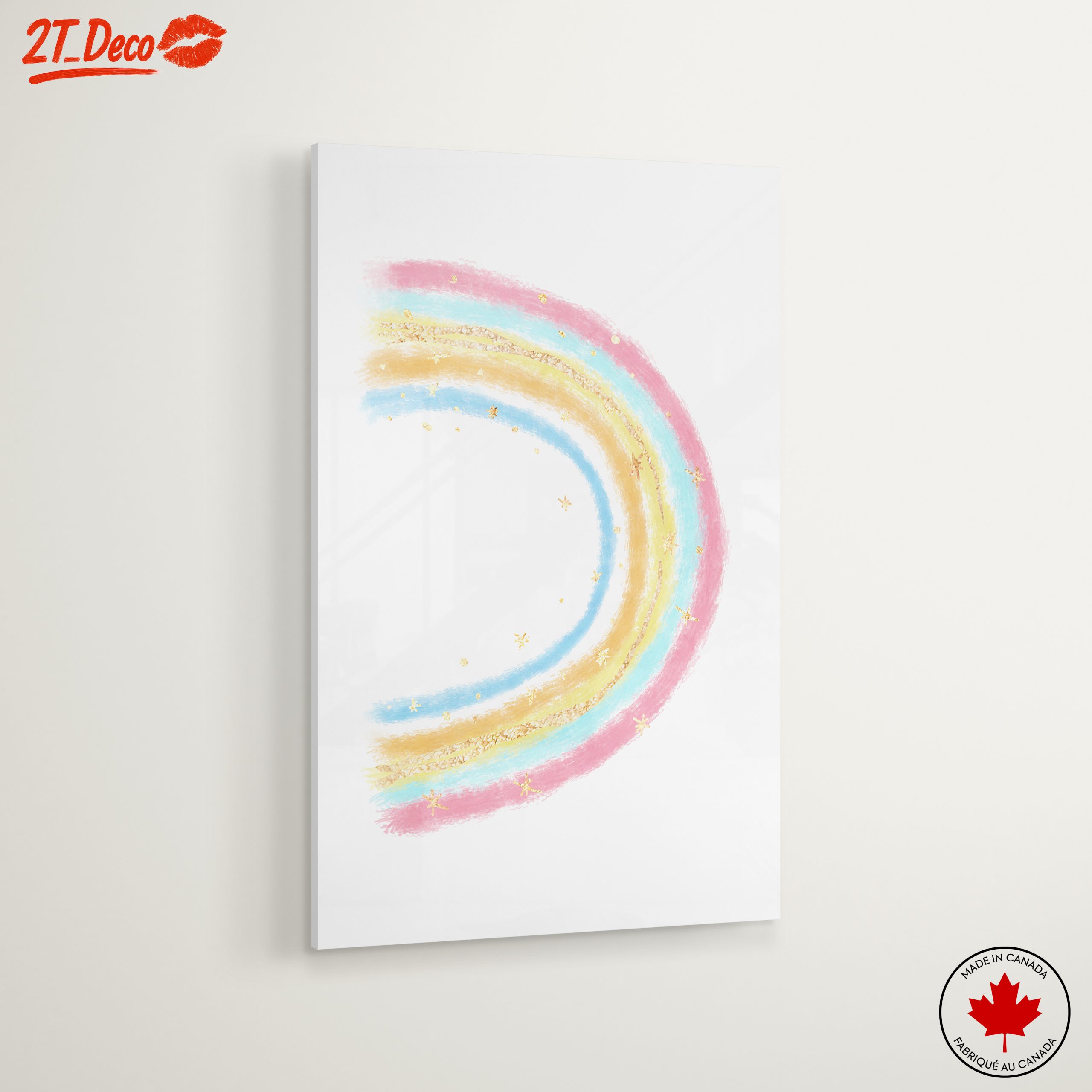 Pastel Rainbow with Stars Illustration - Image 6