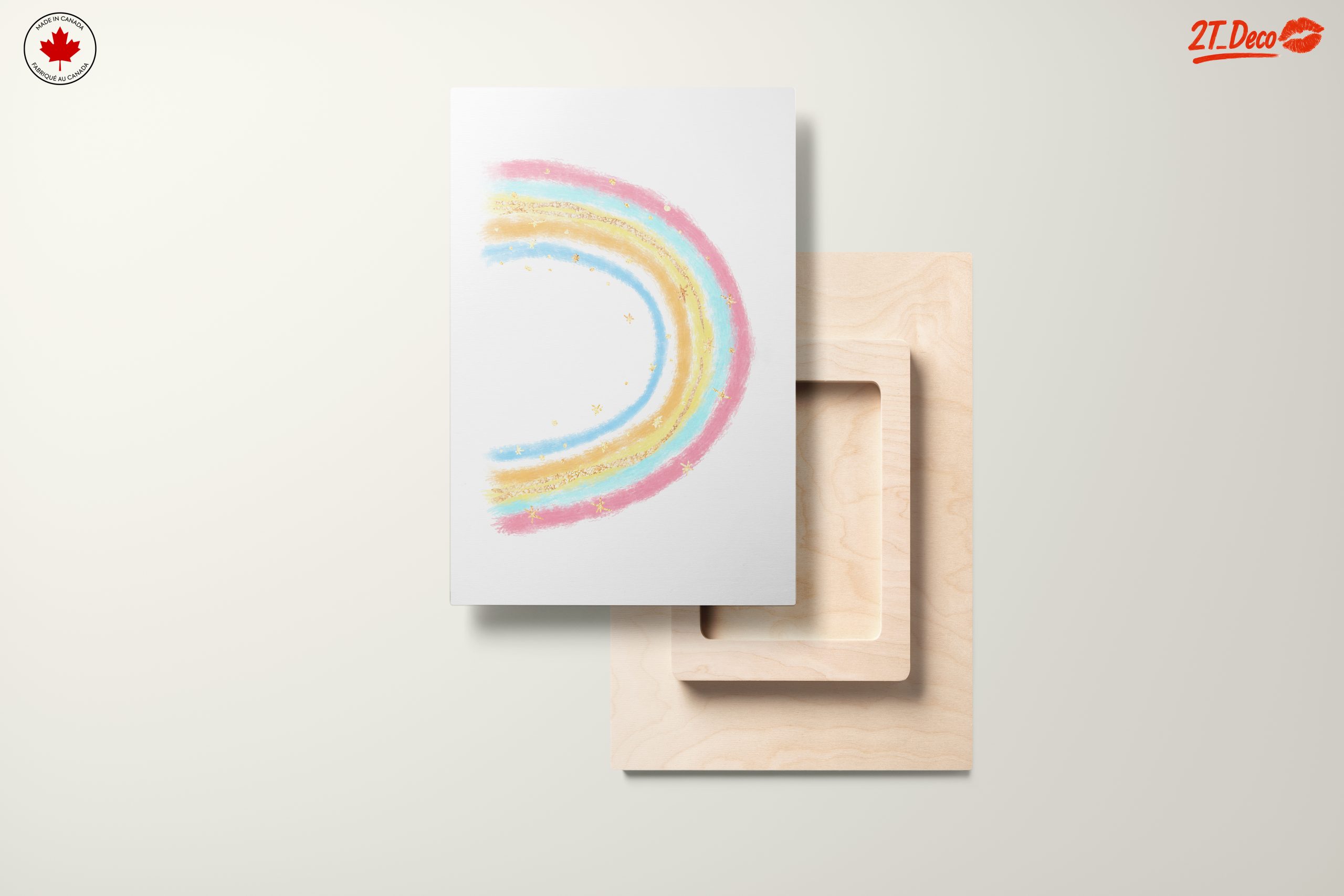 Pastel Rainbow with Stars Illustration - Image 11