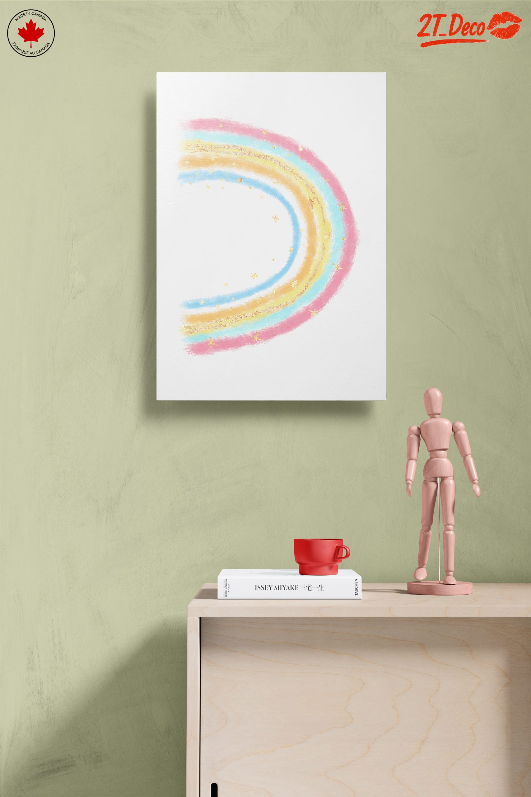 Pastel Rainbow with Stars Illustration - Image 14