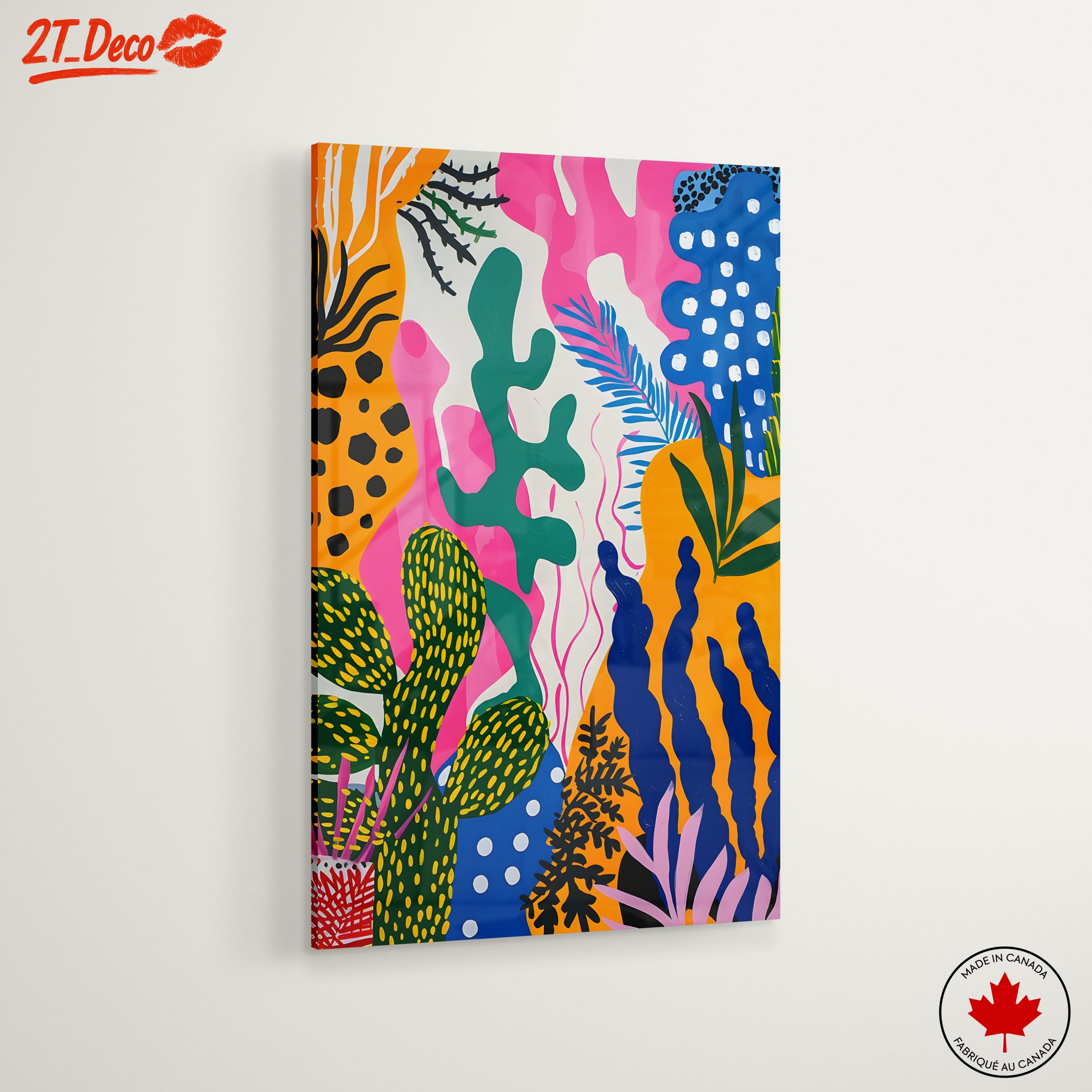 Vibrant Abstract Floral Artwork - Image 6
