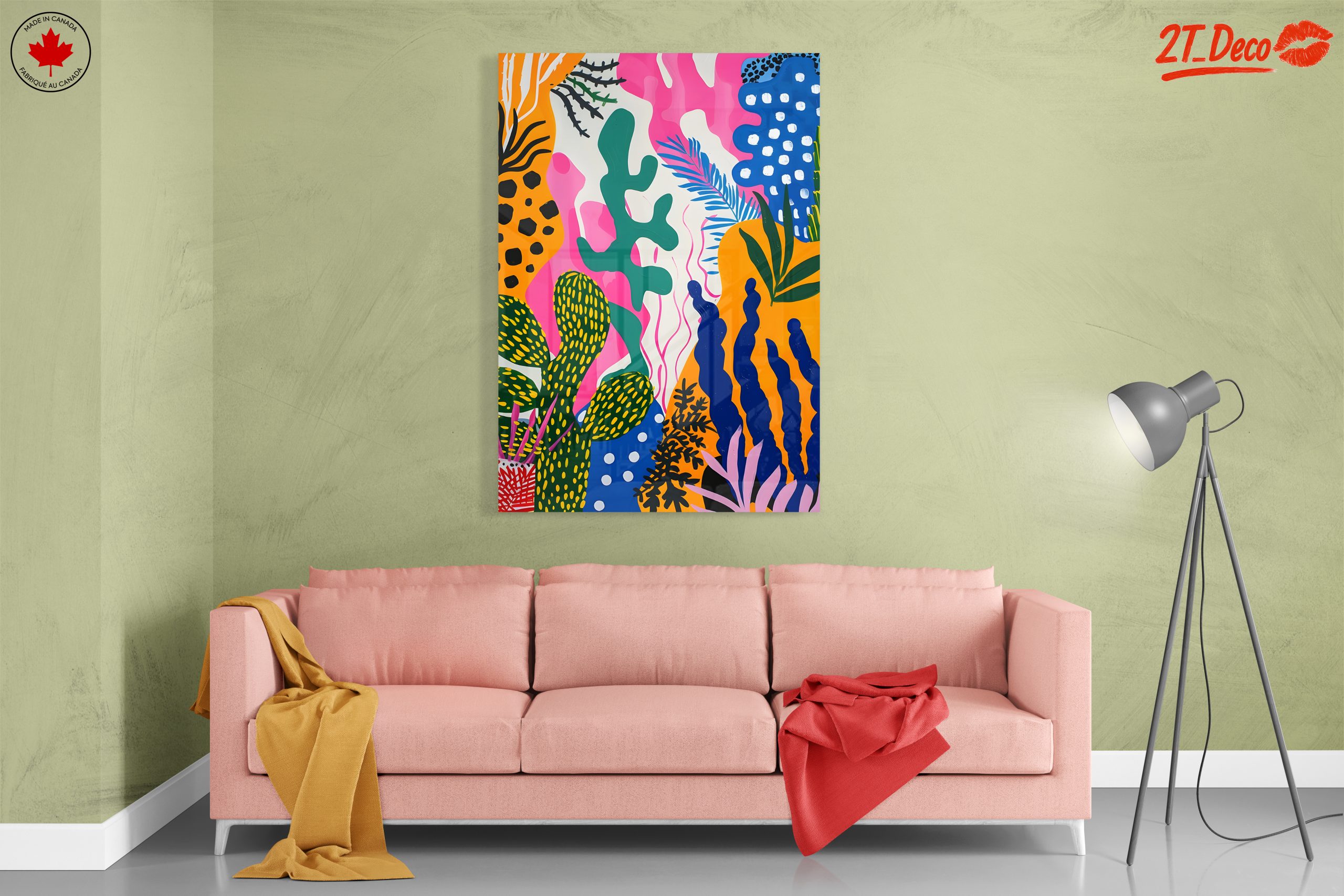 Vibrant Abstract Floral Artwork - Image 7