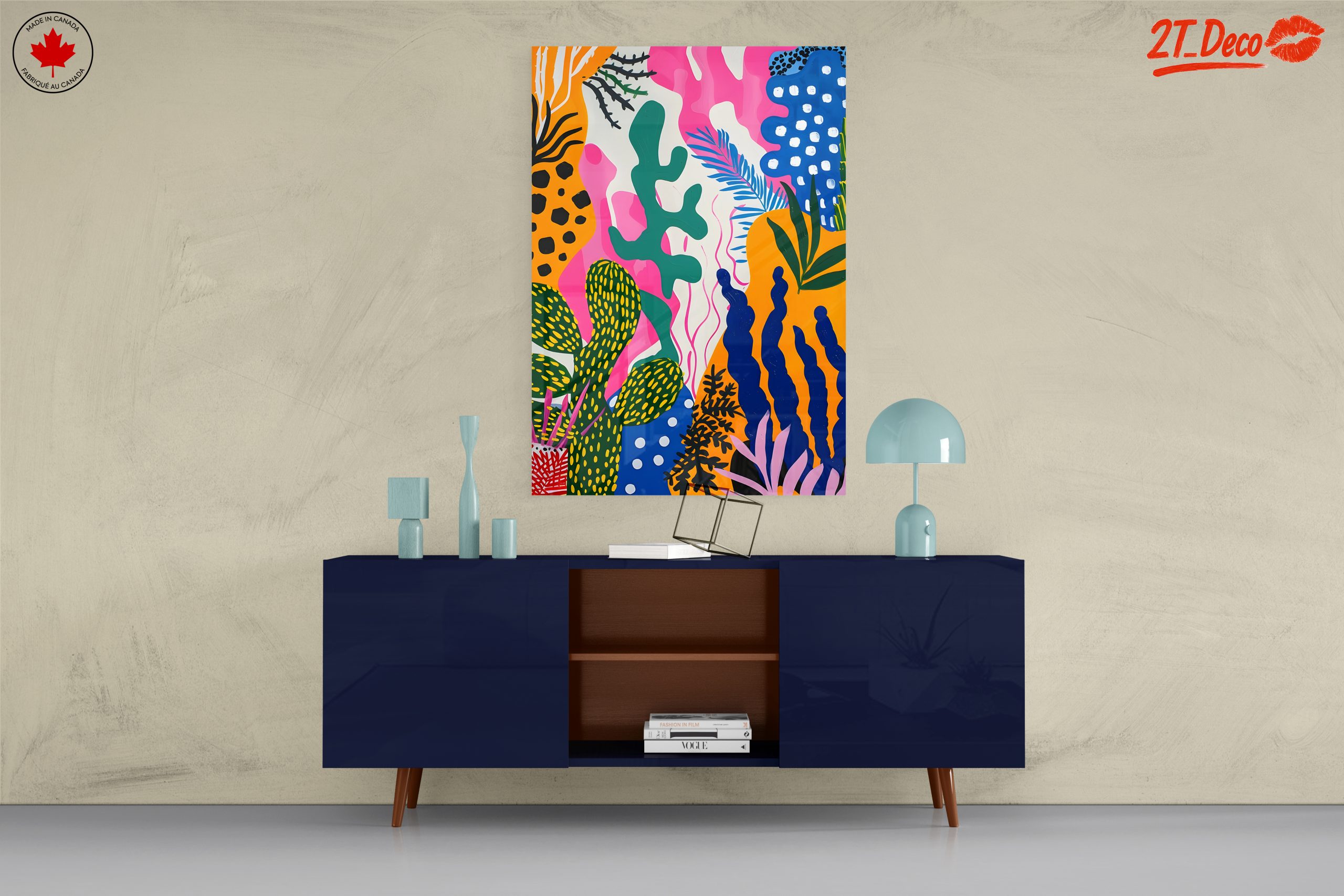Vibrant Abstract Floral Artwork - Image 8