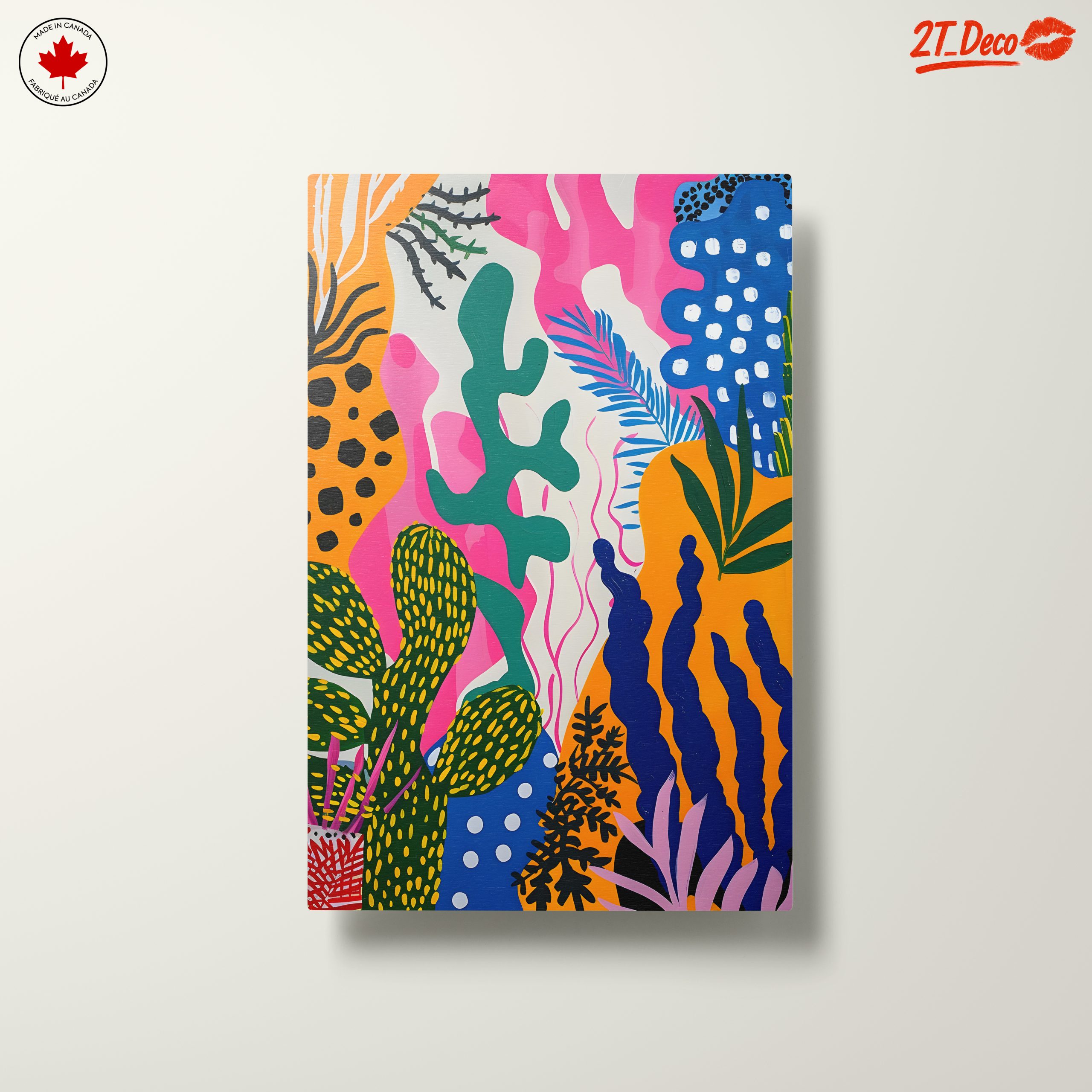 Vibrant Abstract Floral Artwork - Image 10