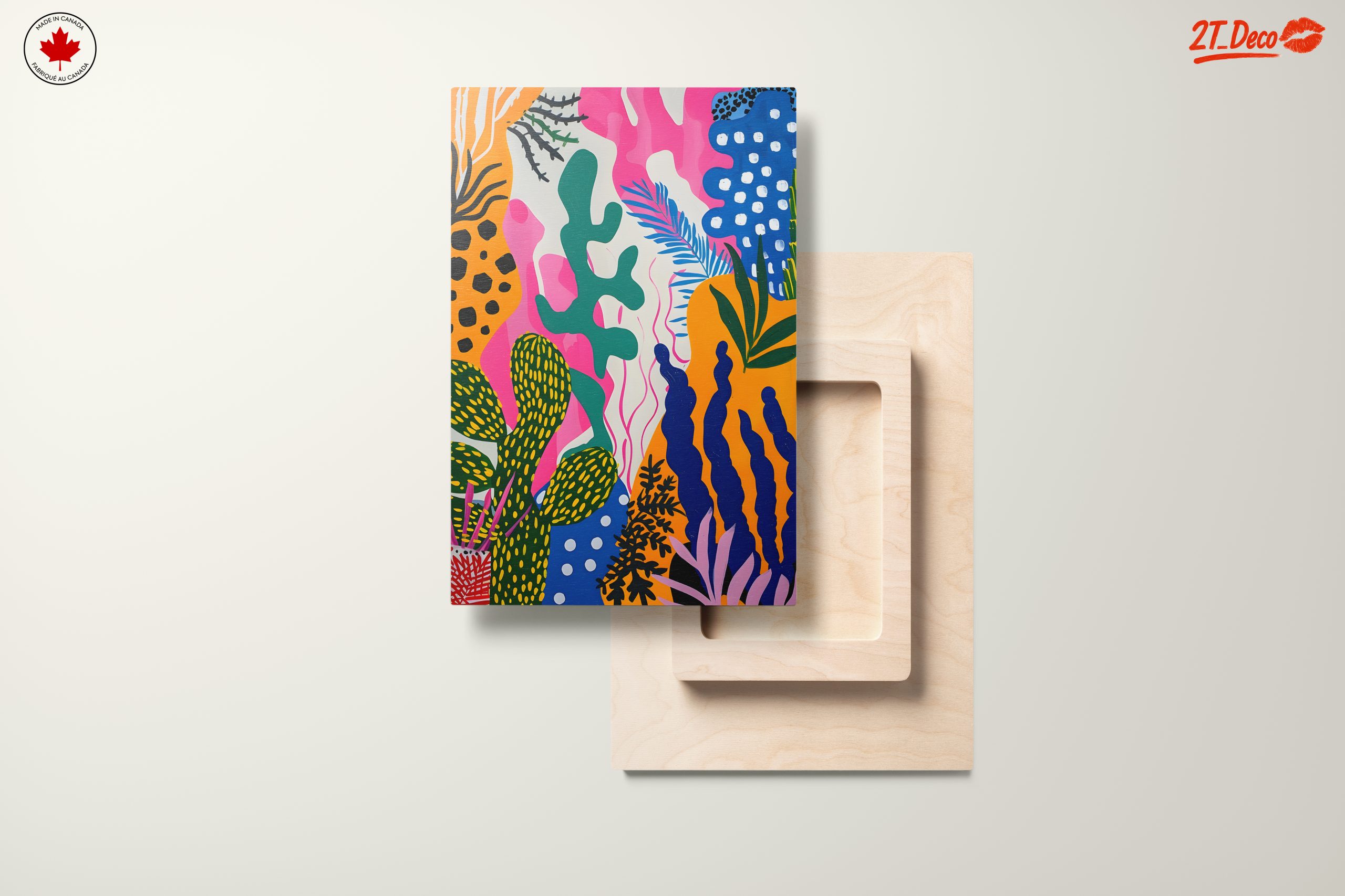 Vibrant Abstract Floral Artwork - Image 11