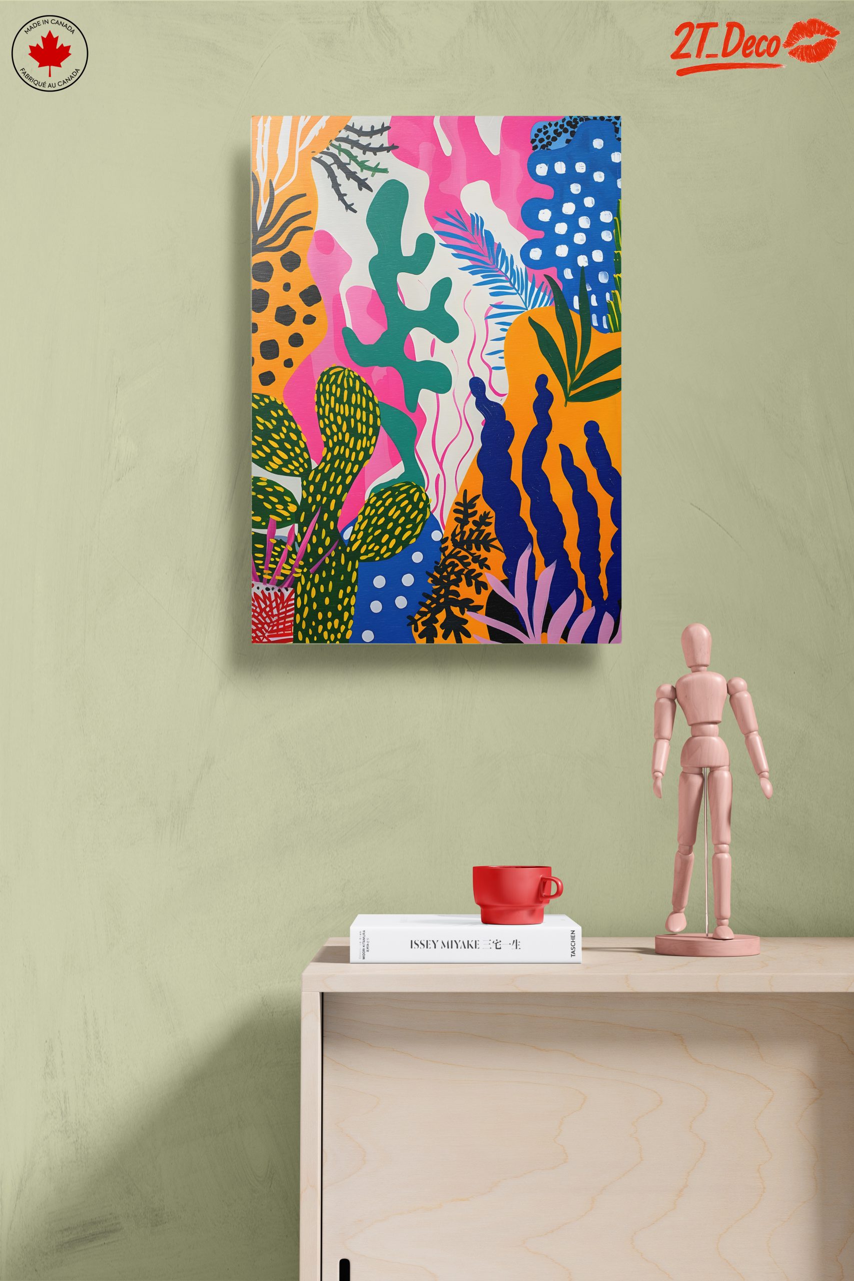 Vibrant Abstract Floral Artwork - Image 14